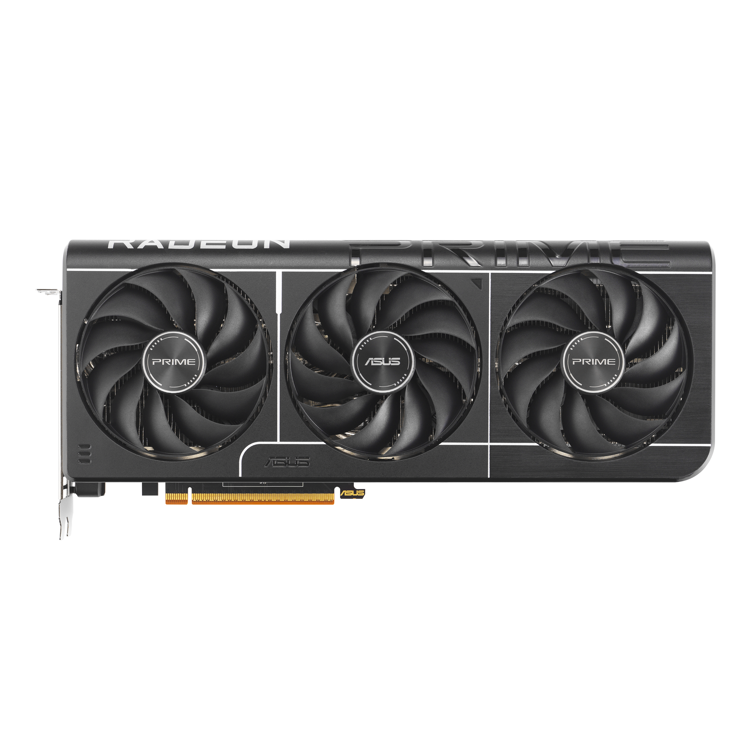 A large main feature product image of ASUS Radeon RX 9070 Prime OC 16GB GDDR6