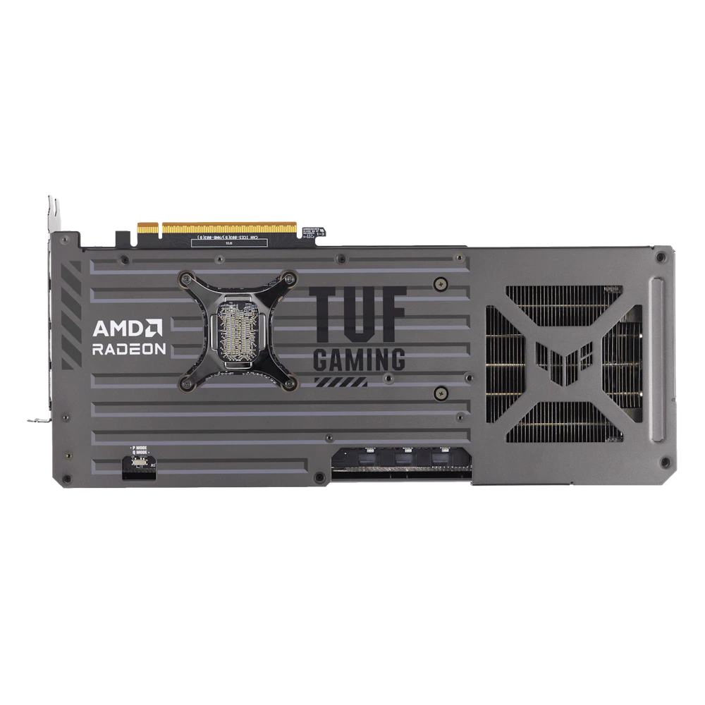A large main feature product image of ASUS Radeon RX 9070 XT TUF Gaming OC 16GB GDDR6