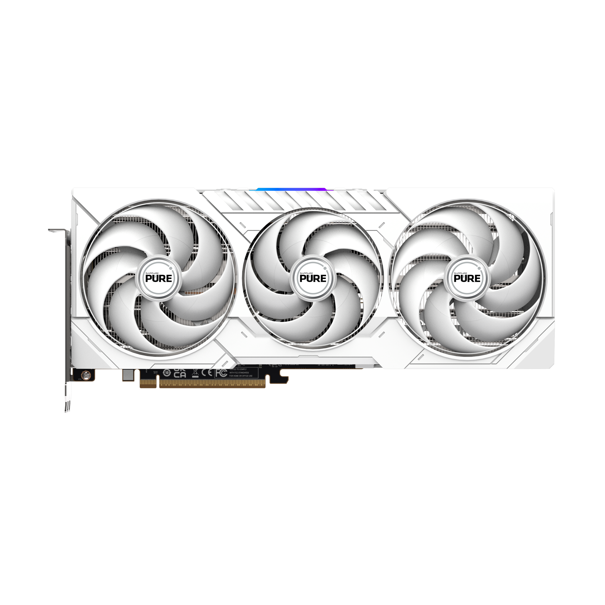 A large main feature product image of SAPPHIRE PURE Radeon RX 9070 16GB GDDR6