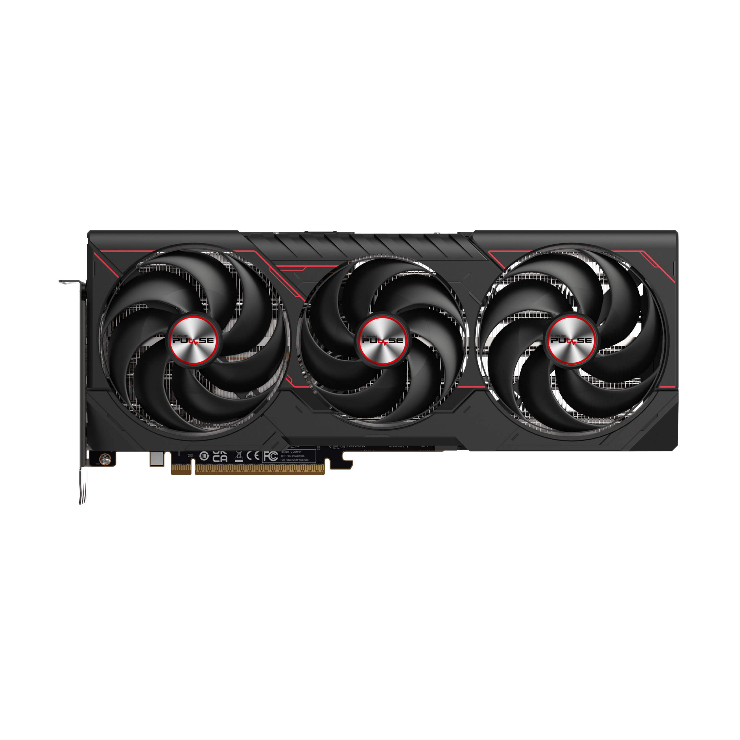A large main feature product image of SAPPHIRE PULSE Radeon RX 9070 XT 16GB GDDR6