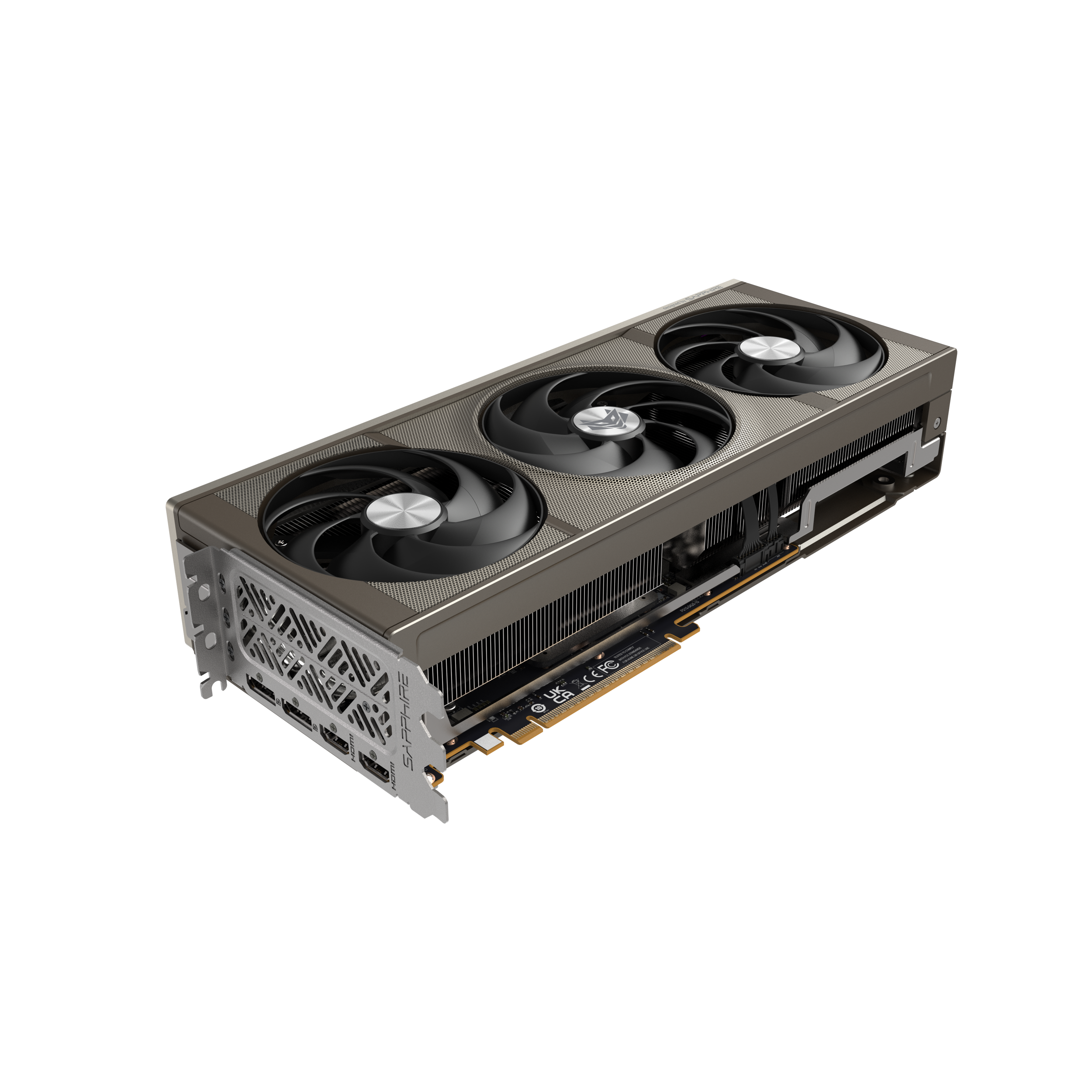 A large main feature product image of SAPPHIRE NITRO+ Radeon RX 9070 XT 16GB GDDR6