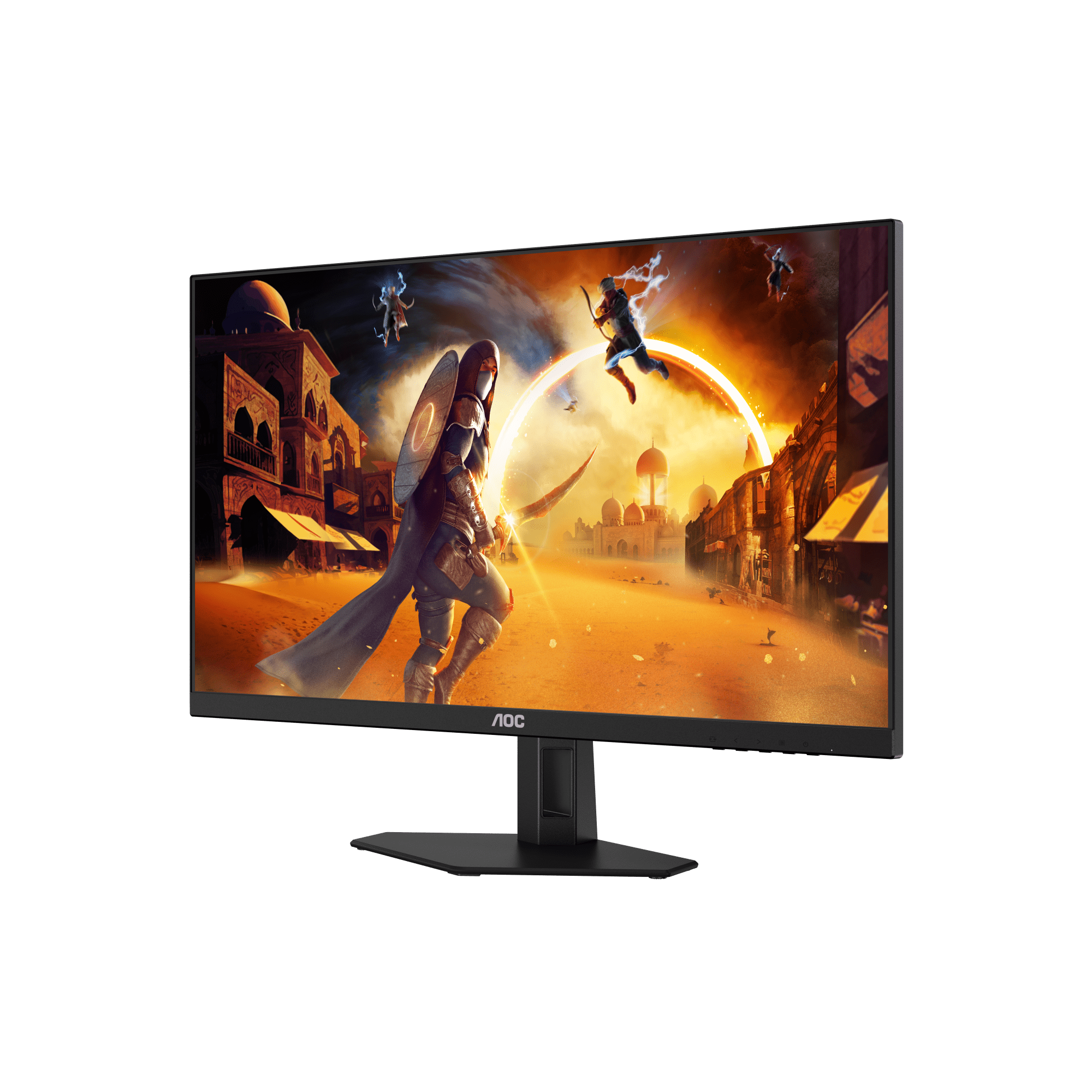 A large main feature product image of AOC Gaming 27G4E - 27" 1080p 180Hz Fast IPS Monitor
