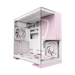 A product image of Geometric Future Model 5 w/ Fans - Mid Tower Glass Case (White/Pink)