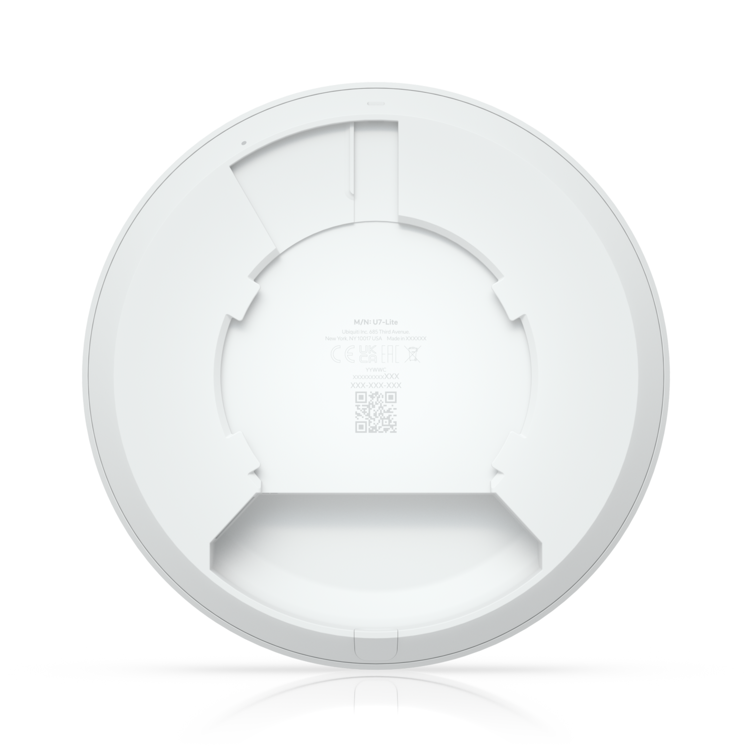 A large main feature product image of Ubiquiti UniFi U7 Lite Ceiling-Mounted Wi-Fi 7 Wireless Access Point