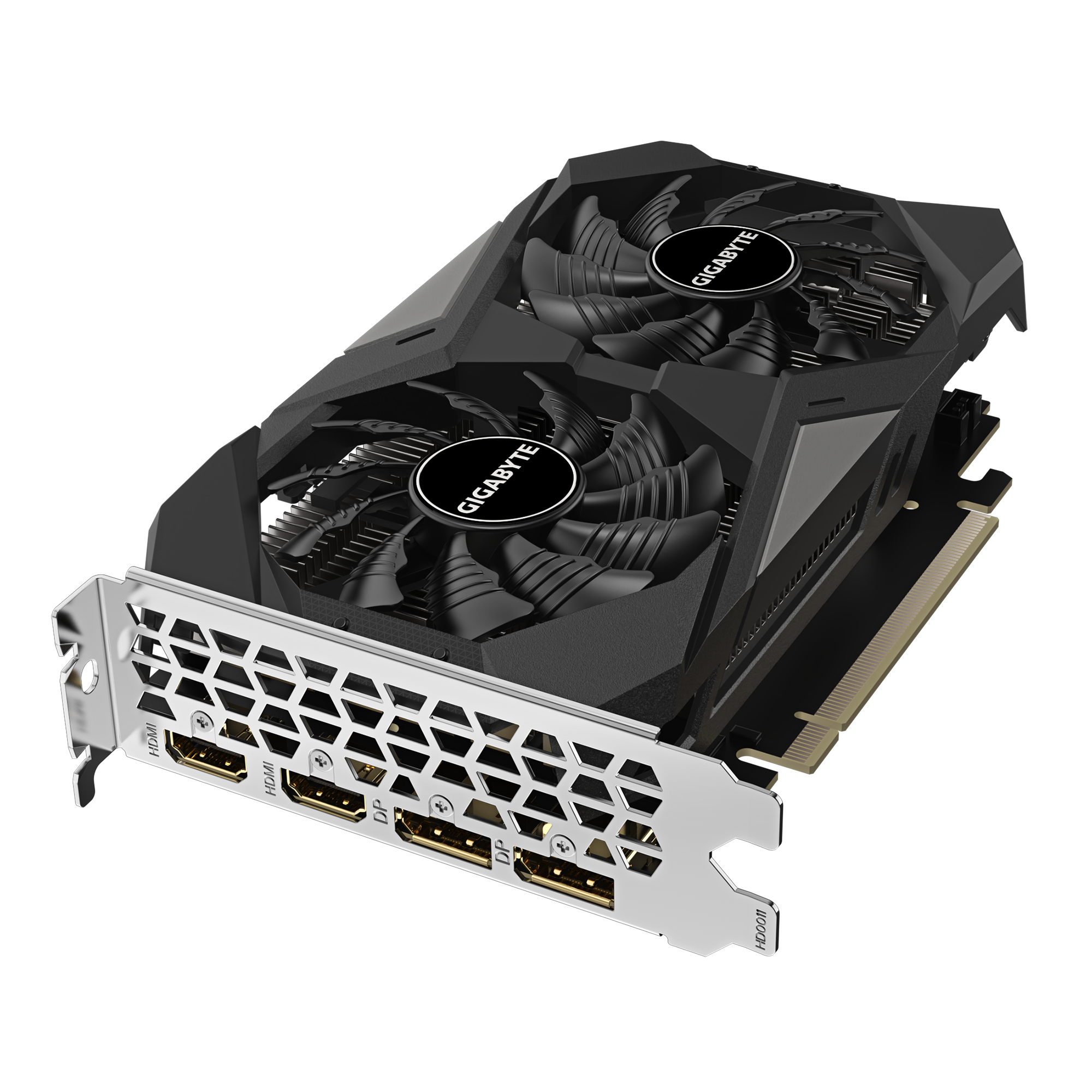 A large main feature product image of Gigabyte GeForce RTX 3050 Windforce OC V2 6GB GDDR6