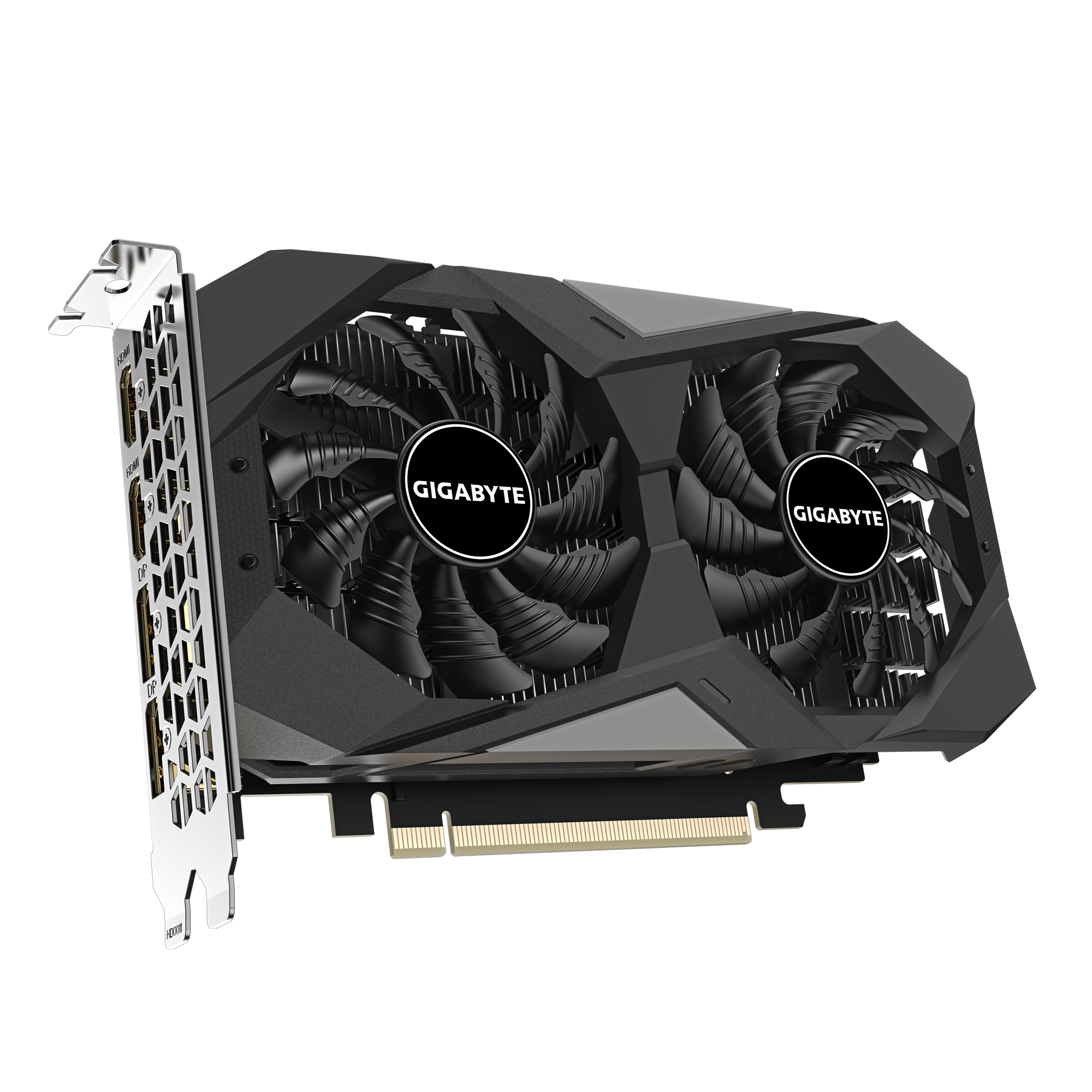 A large main feature product image of Gigabyte GeForce RTX 3050 Windforce OC V2 6GB GDDR6
