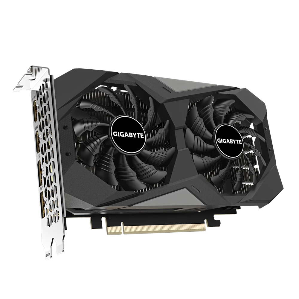 A large main feature product image of Gigabyte GeForce RTX 3050 Windforce OC V2 6GB GDDR6