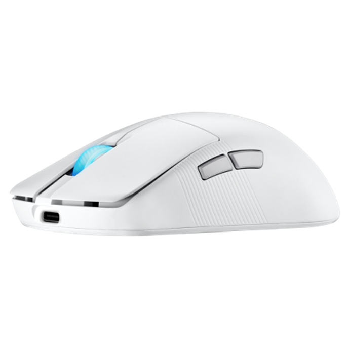 A large main feature product image of ASUS ROG Harpe Ace Mini Wireless Gaming Mouse - White