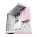 A product image of Geometric Future Model 5 - Mid Tower Glass Case (White/Pink)