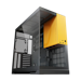 A product image of Geometric Future Model 5 - Mid Tower Glass Case (Black/Yellow)