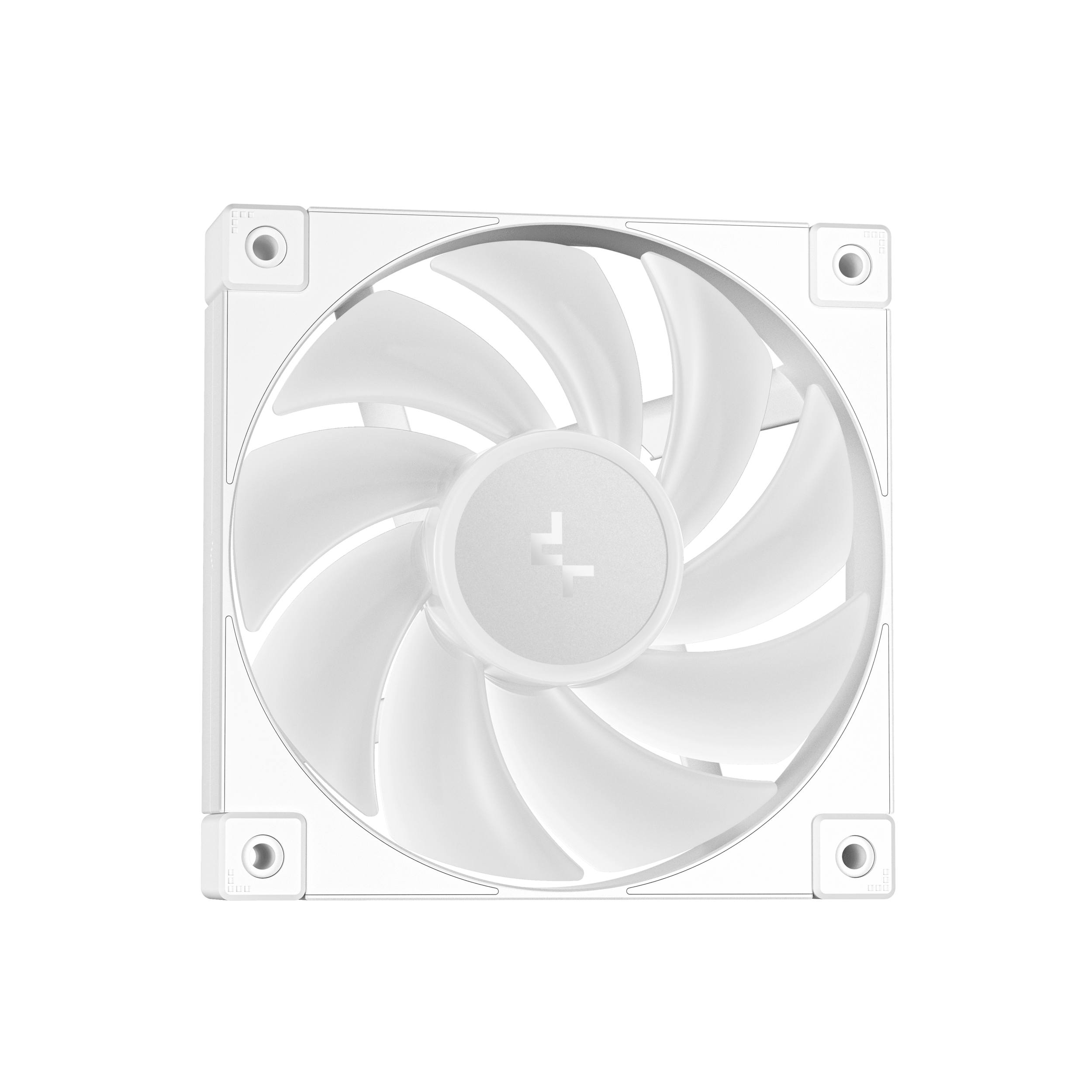 A large main feature product image of DeepCool LT240 ARGB AIO Liquid CPU Cooler (White)