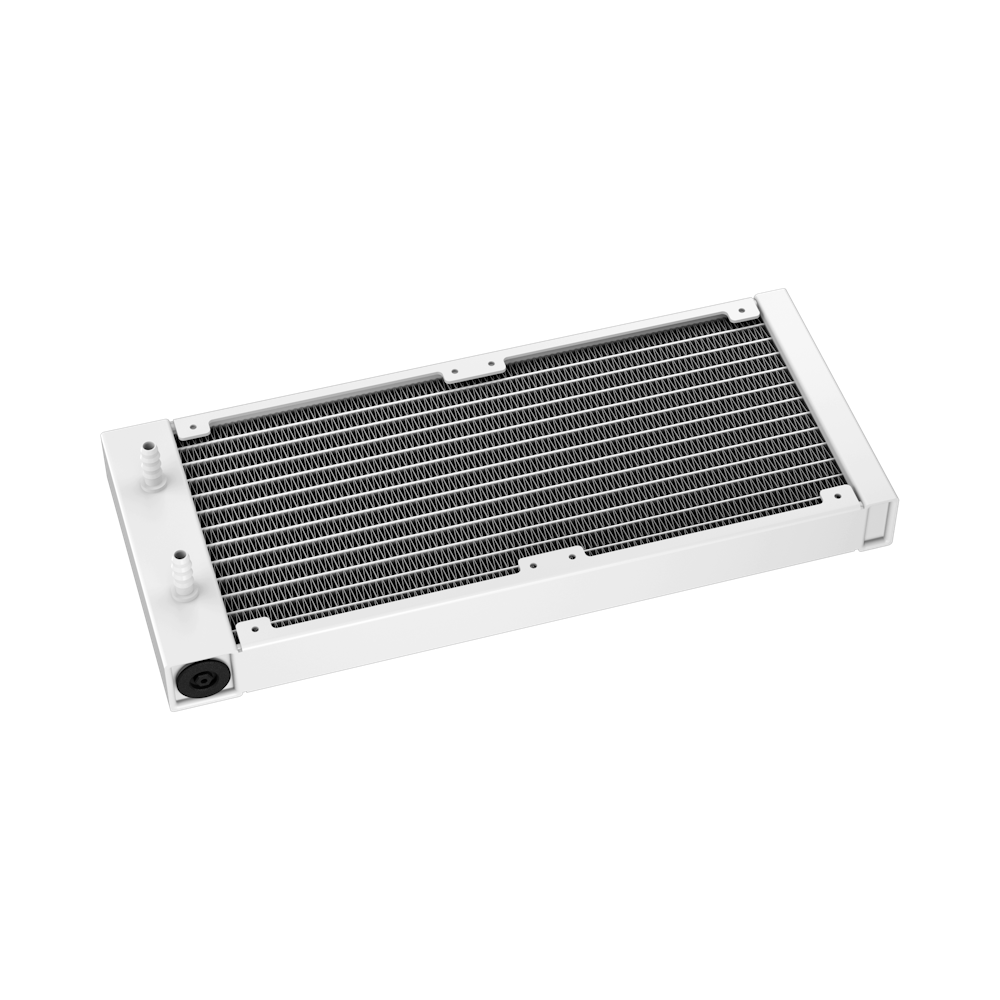 A large main feature product image of DeepCool LT240 ARGB AIO Liquid CPU Cooler (White)