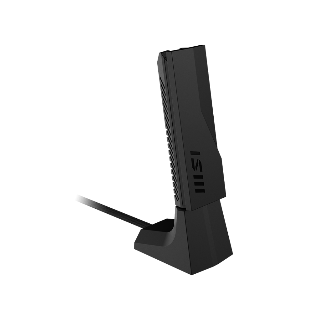 A large main feature product image of MSI GUBE65 BE6500 Wi-Fi 7 USB Adapter