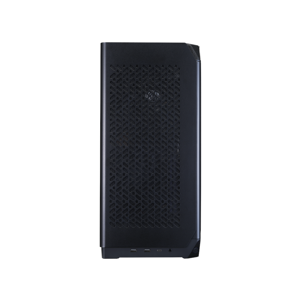 A large main feature product image of Cooler Master NCORE 100 AIR 14.7L SFF Vertical Mini-ITX Case (Black)