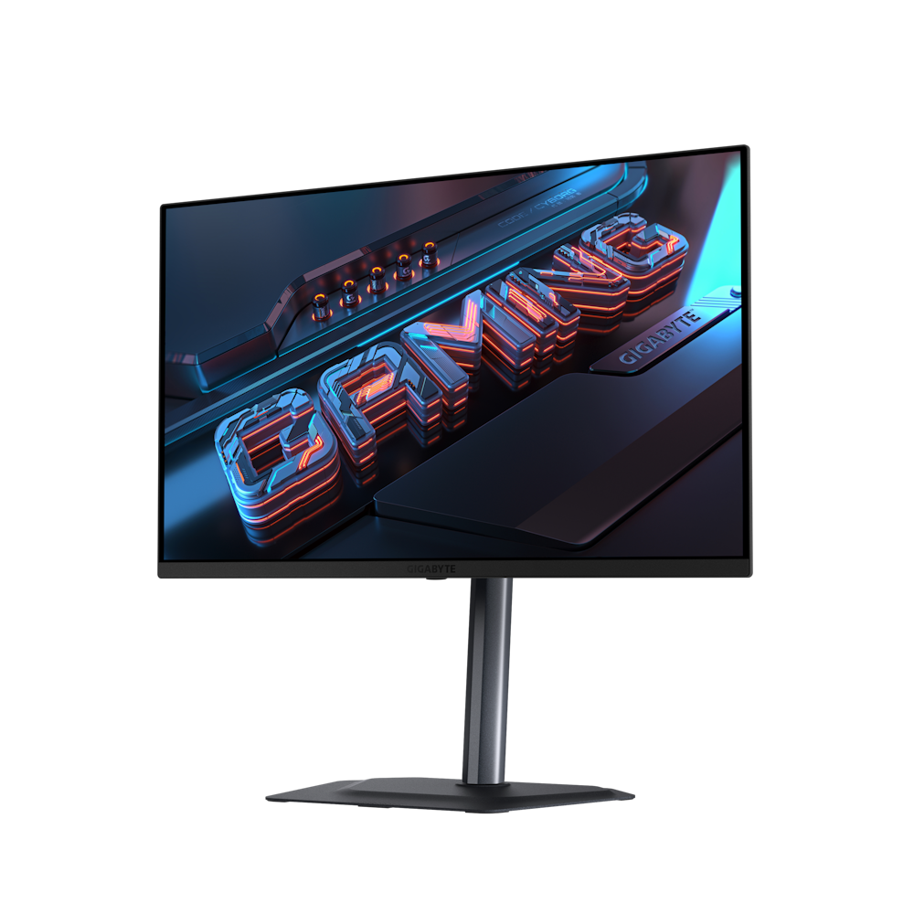 A large main feature product image of Gigabyte MO27Q2 - 27" 1440p 240Hz 0.03ms OLED Gaming Monitor
