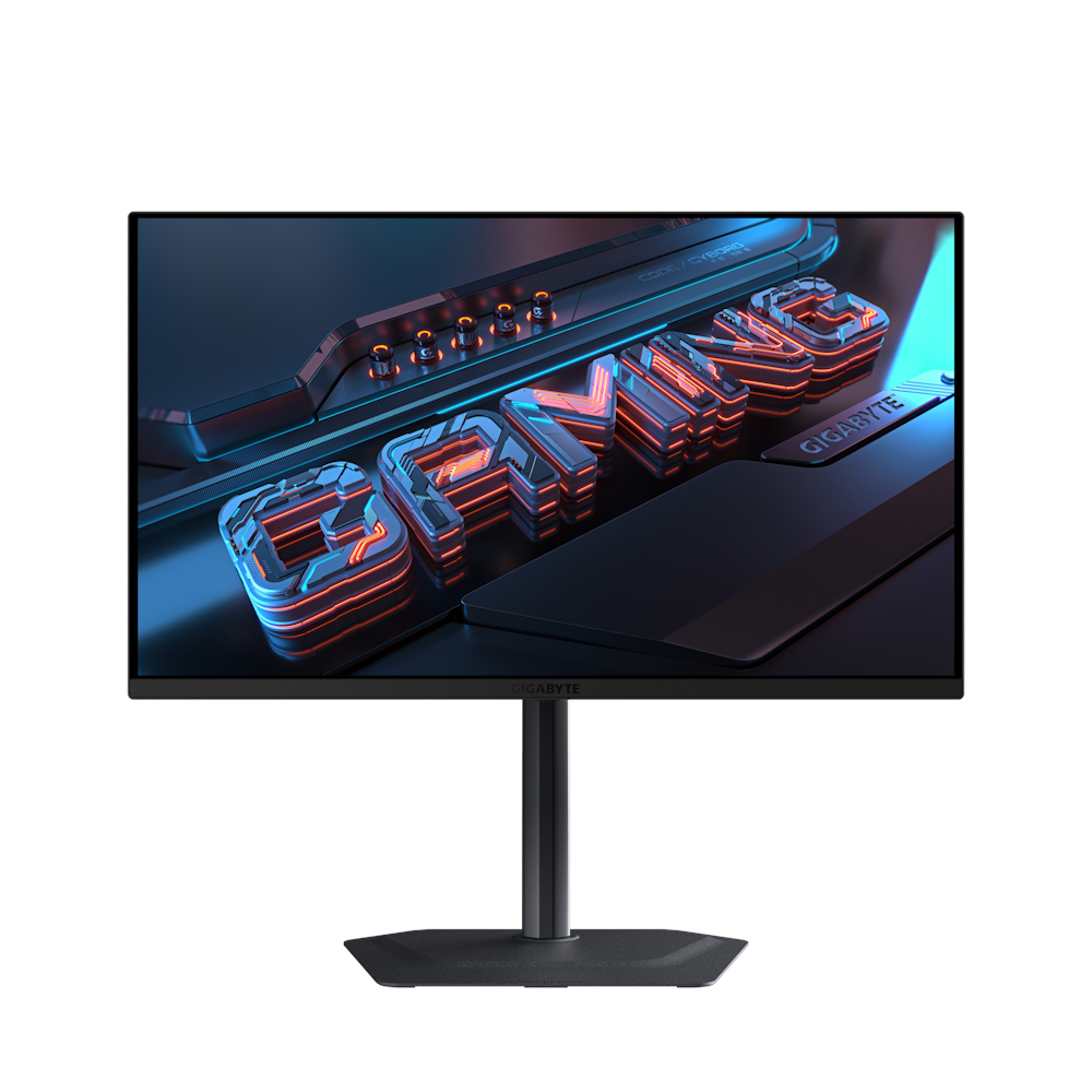 A large main feature product image of Gigabyte MO27Q2 - 27" 1440p 240Hz 0.03ms OLED Gaming Monitor