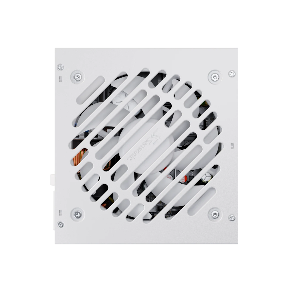 A large main feature product image of Seasonic CORE GX 850W Gold PCIe 5.1 ATX 3.1 Modular PSU (White)