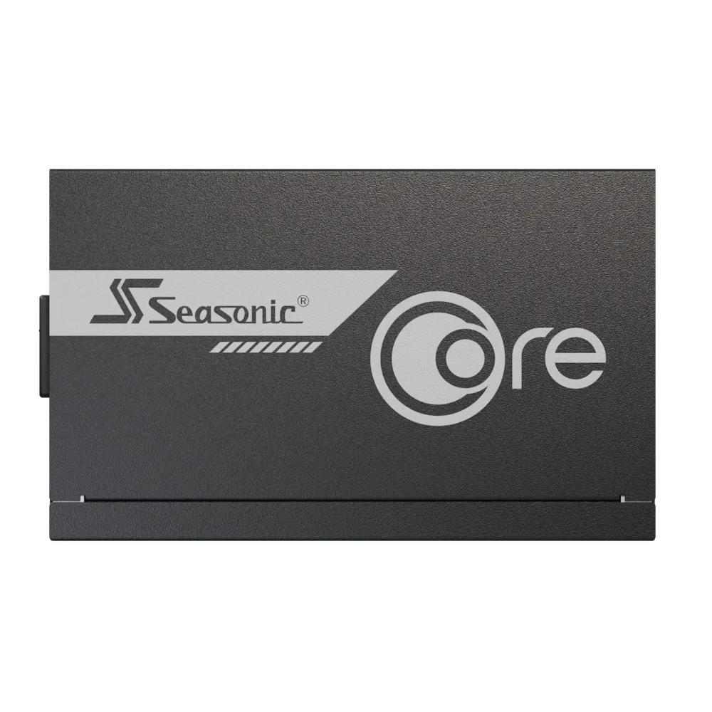 A large main feature product image of Seasonic CORE GX 650W Gold PCIe 5.1 ATX 3.1 Modular PSU