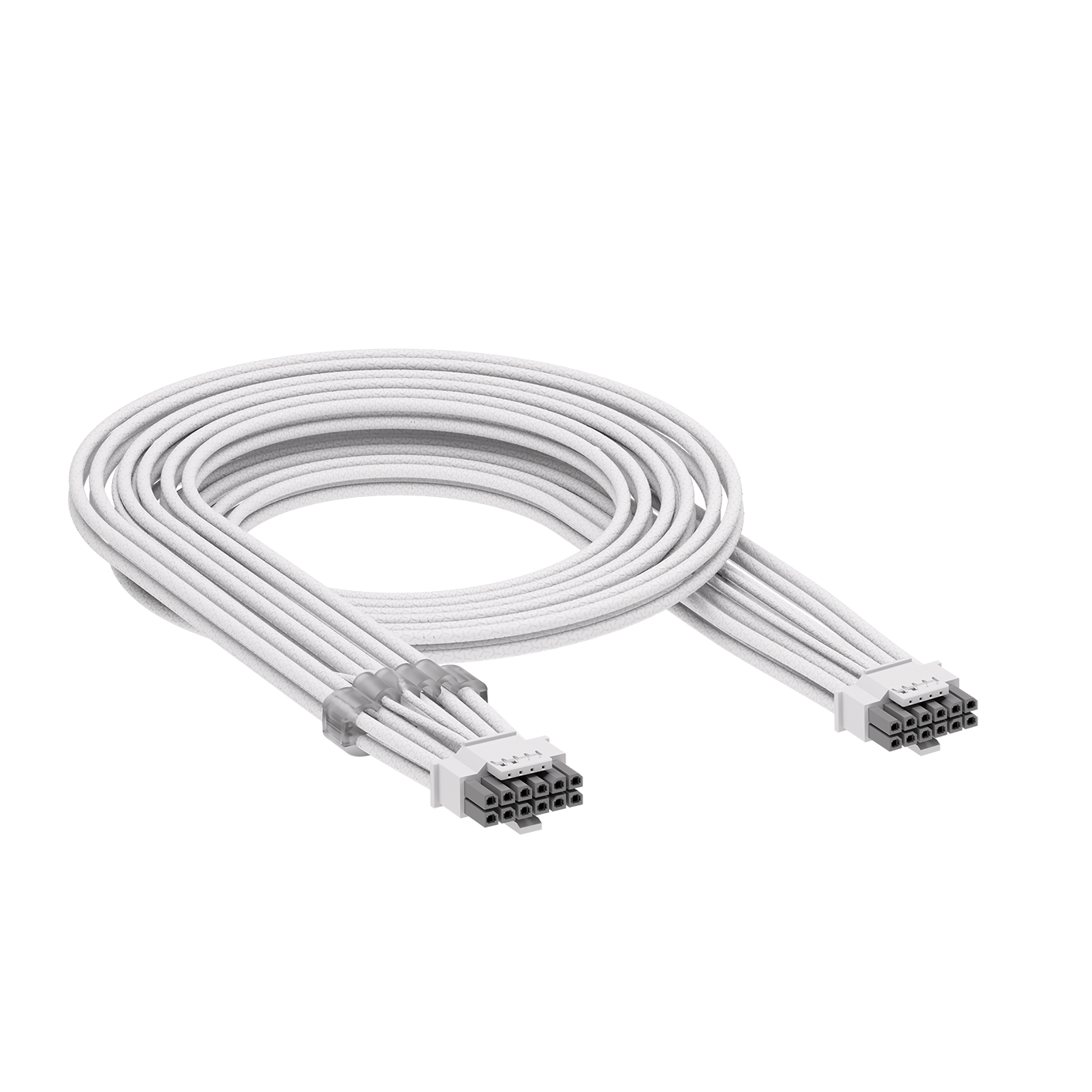 A large main feature product image of Corsair RM850e - 850W Gold ATX 3.1 Modular PSU (White)