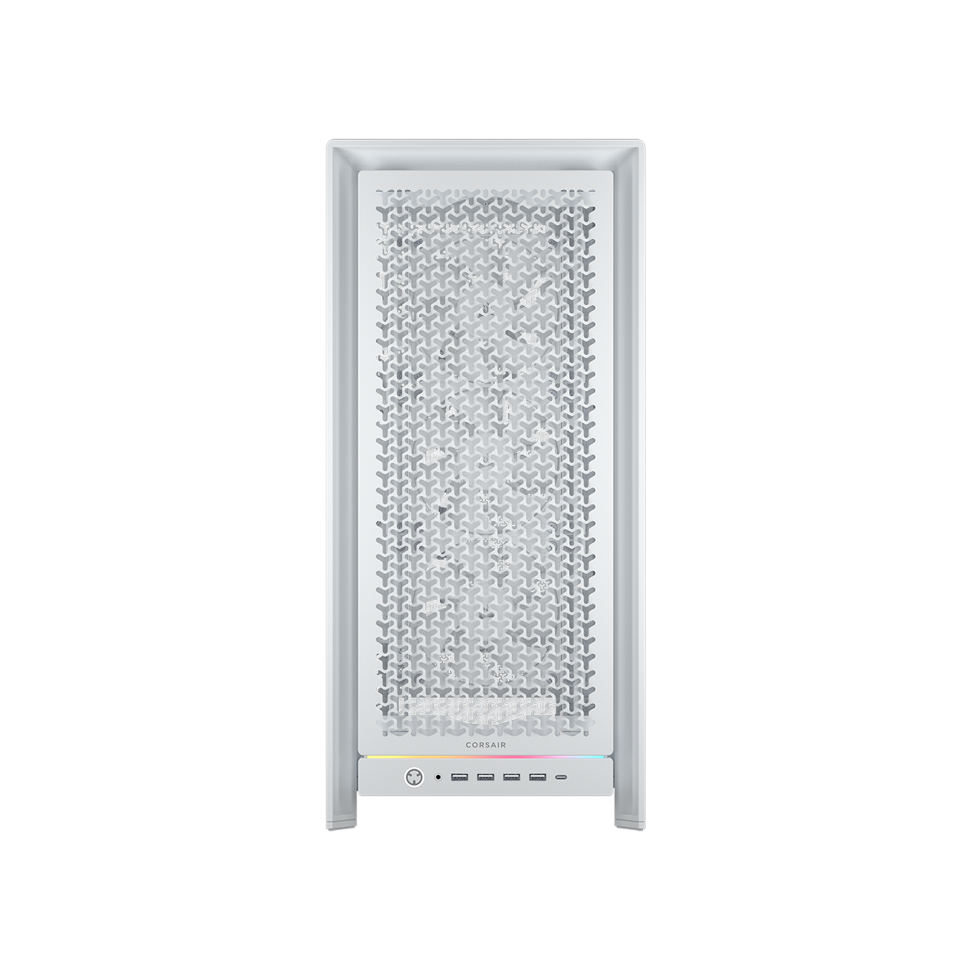 A large main feature product image of Corsair FRAME 5000D RS Modular Mid Tower Case (White)