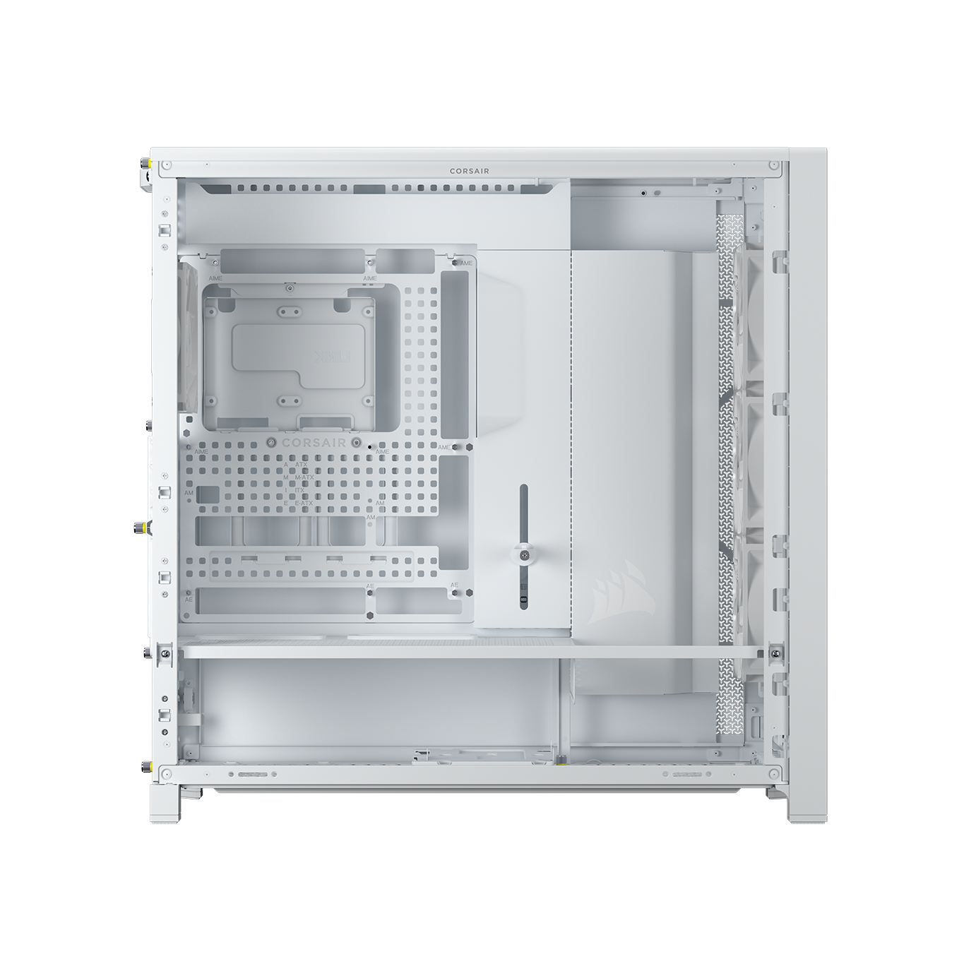 A large main feature product image of Corsair FRAME 5000D RS Modular Mid Tower Case (White)