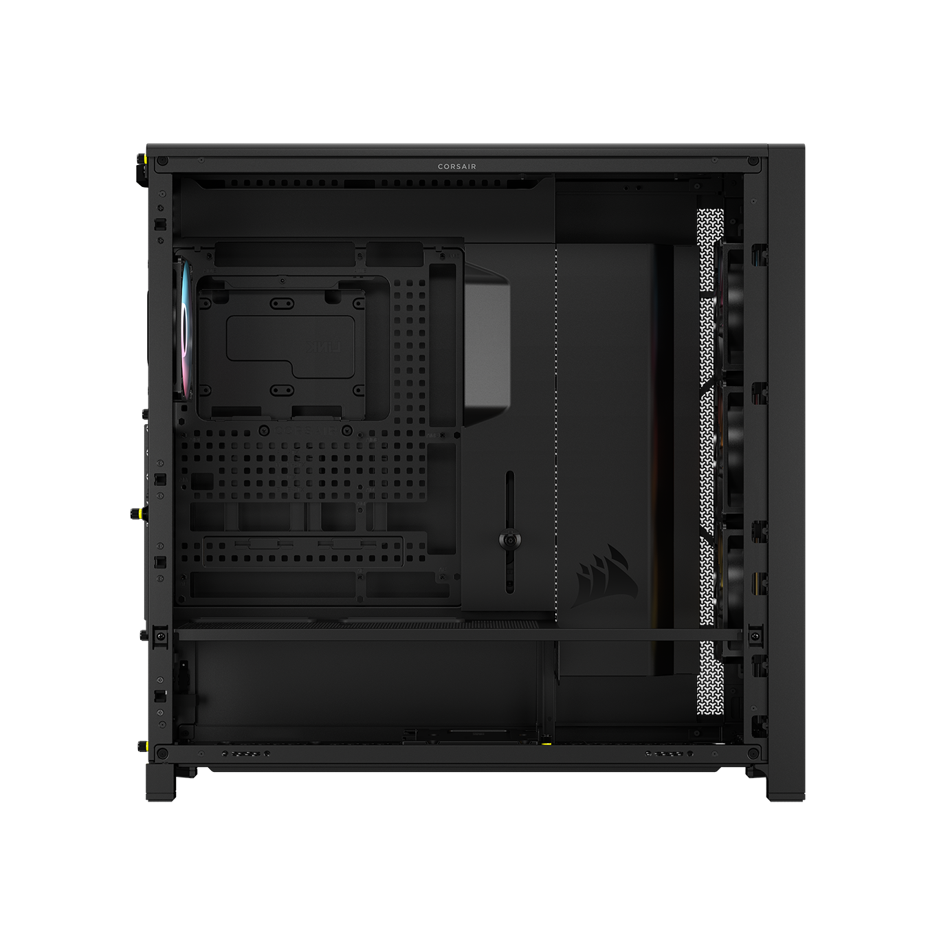 A large main feature product image of Corsair FRAME 5000D RS ARGB Modular Mid Tower Case (Black)