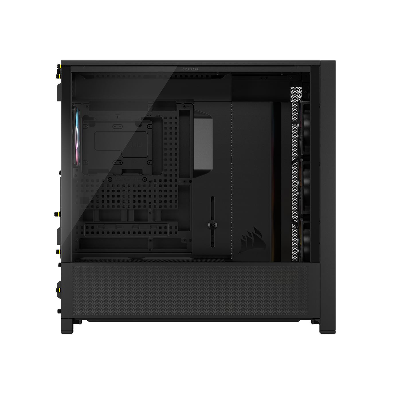 A large main feature product image of Corsair FRAME 5000D RS ARGB Modular Mid Tower Case (Black)