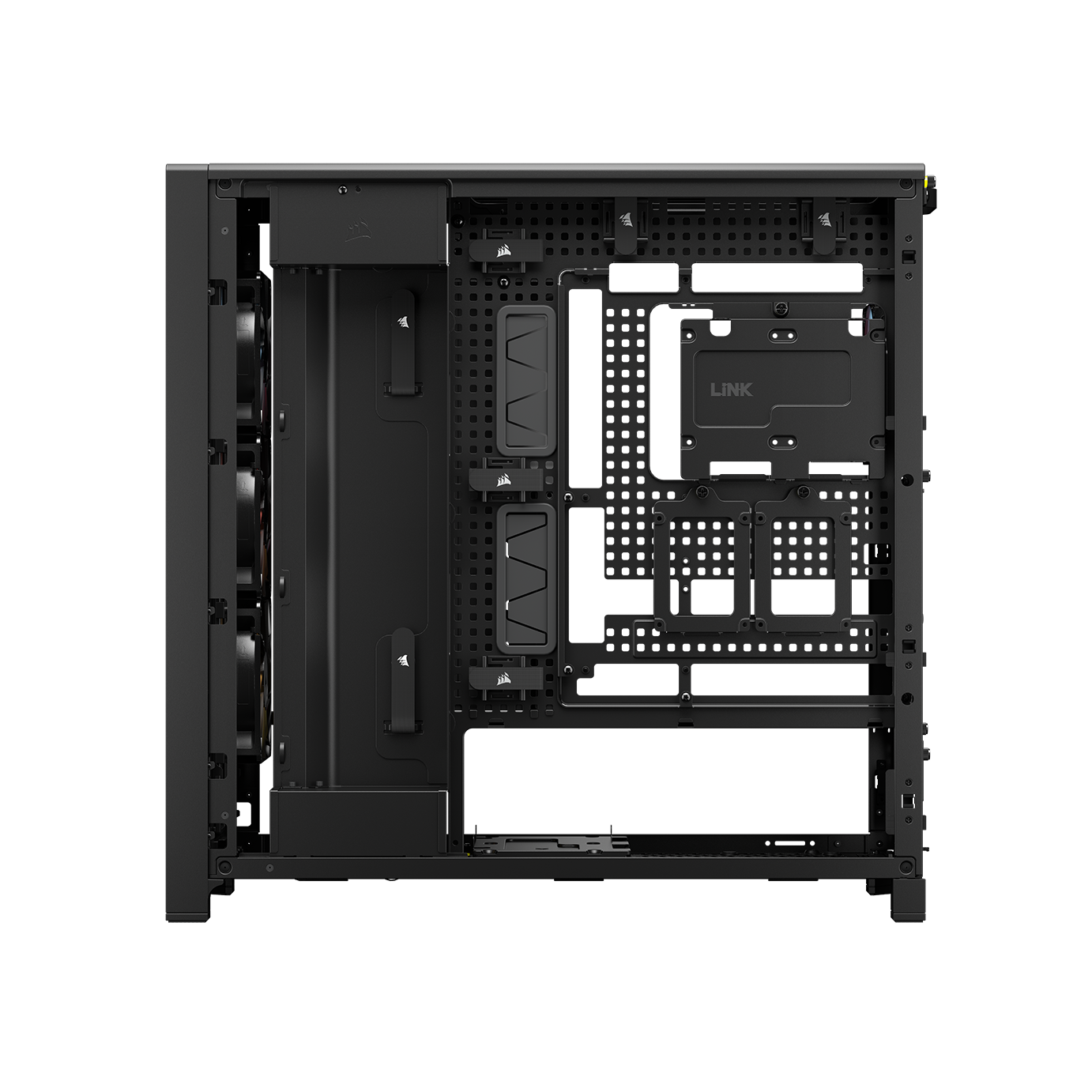 A large main feature product image of Corsair FRAME 5000D RS ARGB Modular Mid Tower Case (Black)