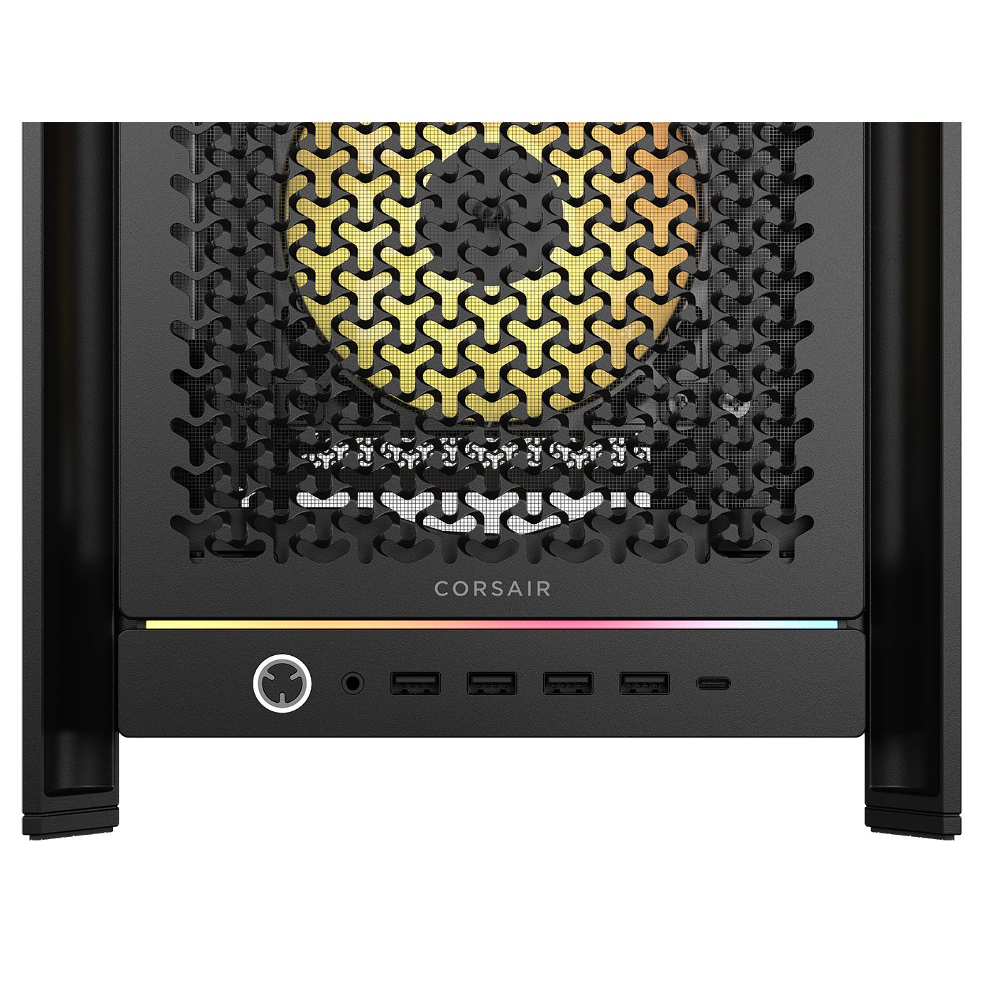 A large main feature product image of Corsair FRAME 5000D RS ARGB Modular Mid Tower Case (Black)