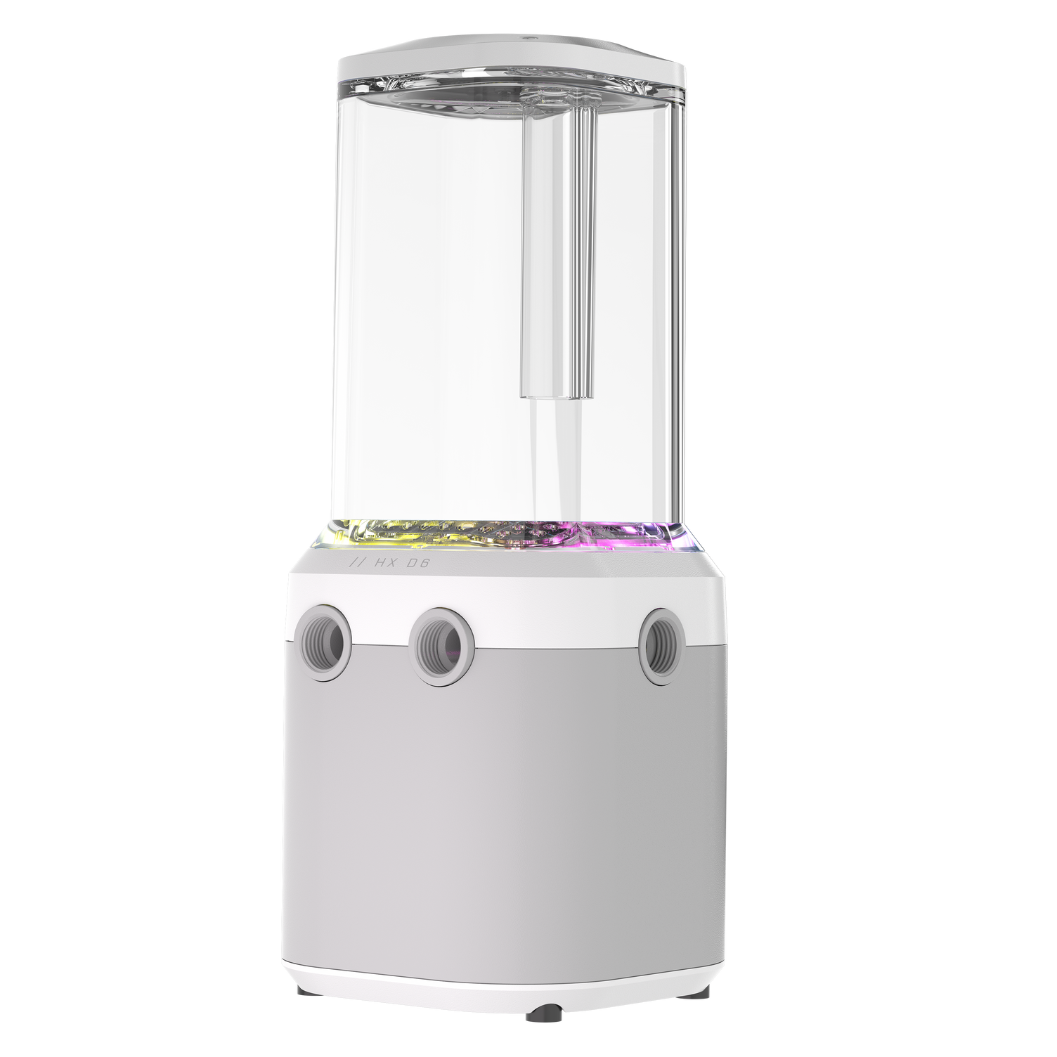 A large main feature product image of Corsair XD6 ELITE RGB Pump/Reservoir Combo (White)