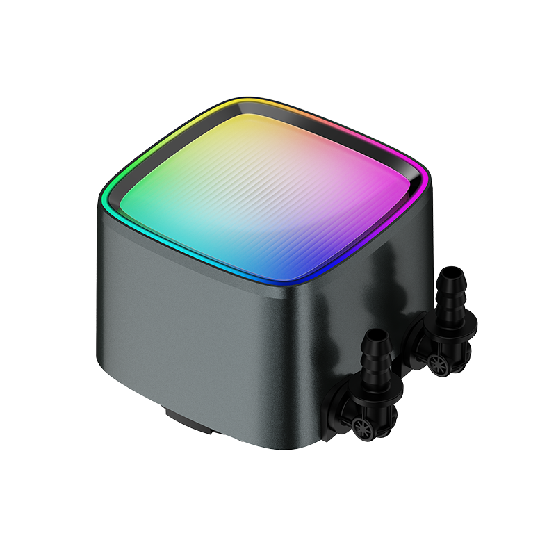 A large main feature product image of Geometric Future Eskimo Pro 420mm ARGB AIO Liquid CPU Cooler (Black)