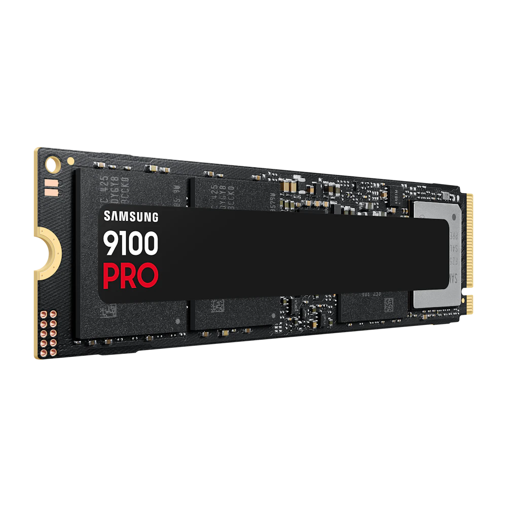 A large main feature product image of Samsung 9100 PRO PCIe Gen5 NVMe M.2 SSD - 2TB