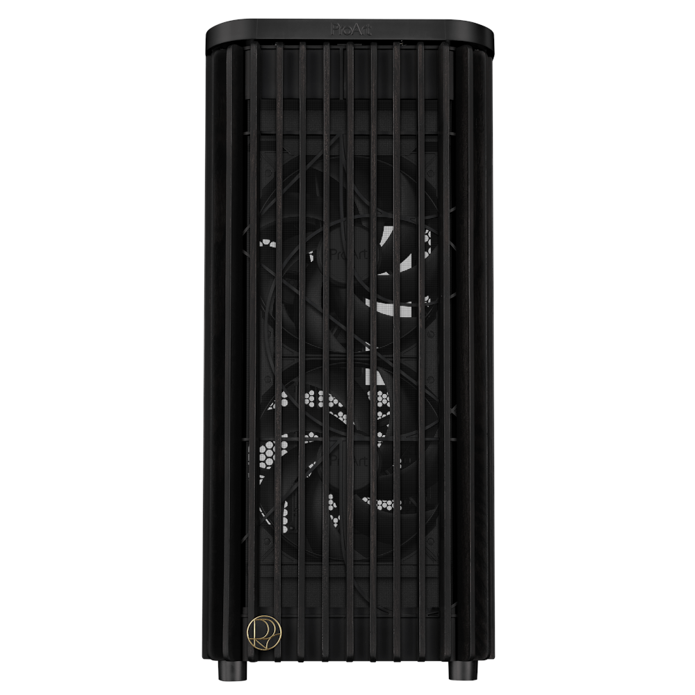 A large main feature product image of ASUS ProArt PA401 Mid Tower Case - Wood Tempered Glass