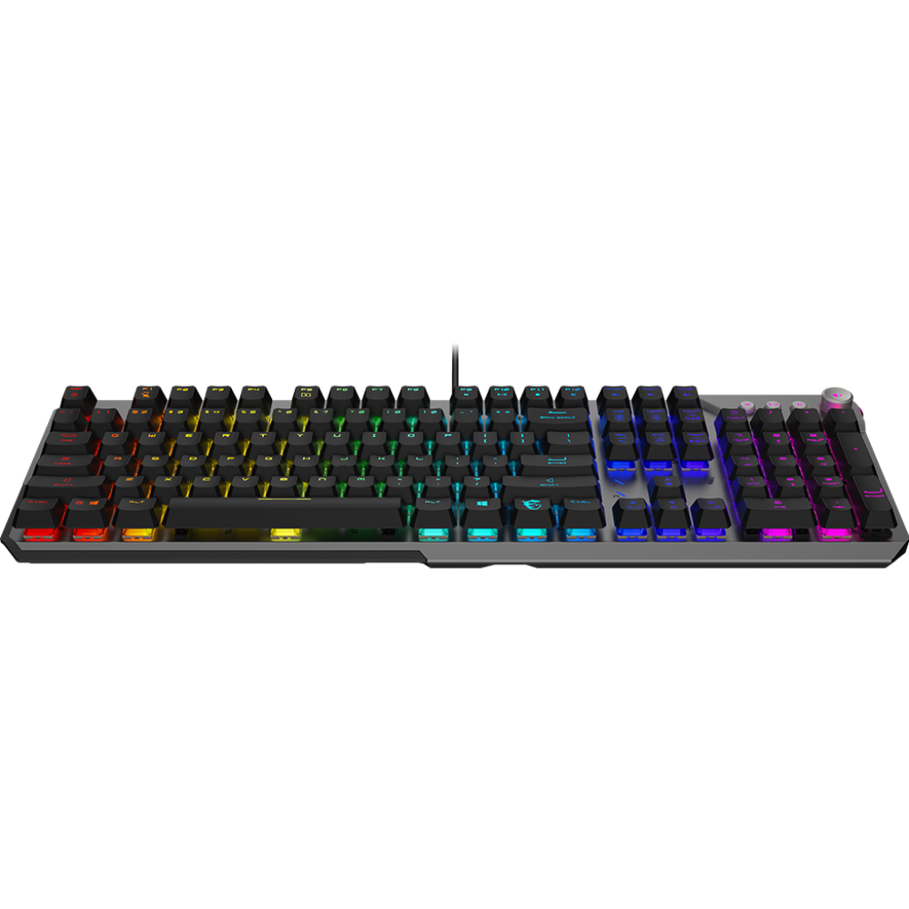A large main feature product image of MSI Strike 600 SILENT RGB Mechanical  Gaming Keyboard