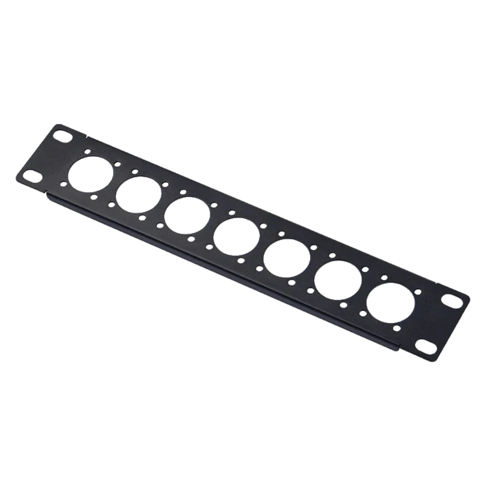 A large main feature product image of DeskPi RackMate 10" 1U D-type Patch Panel Rack