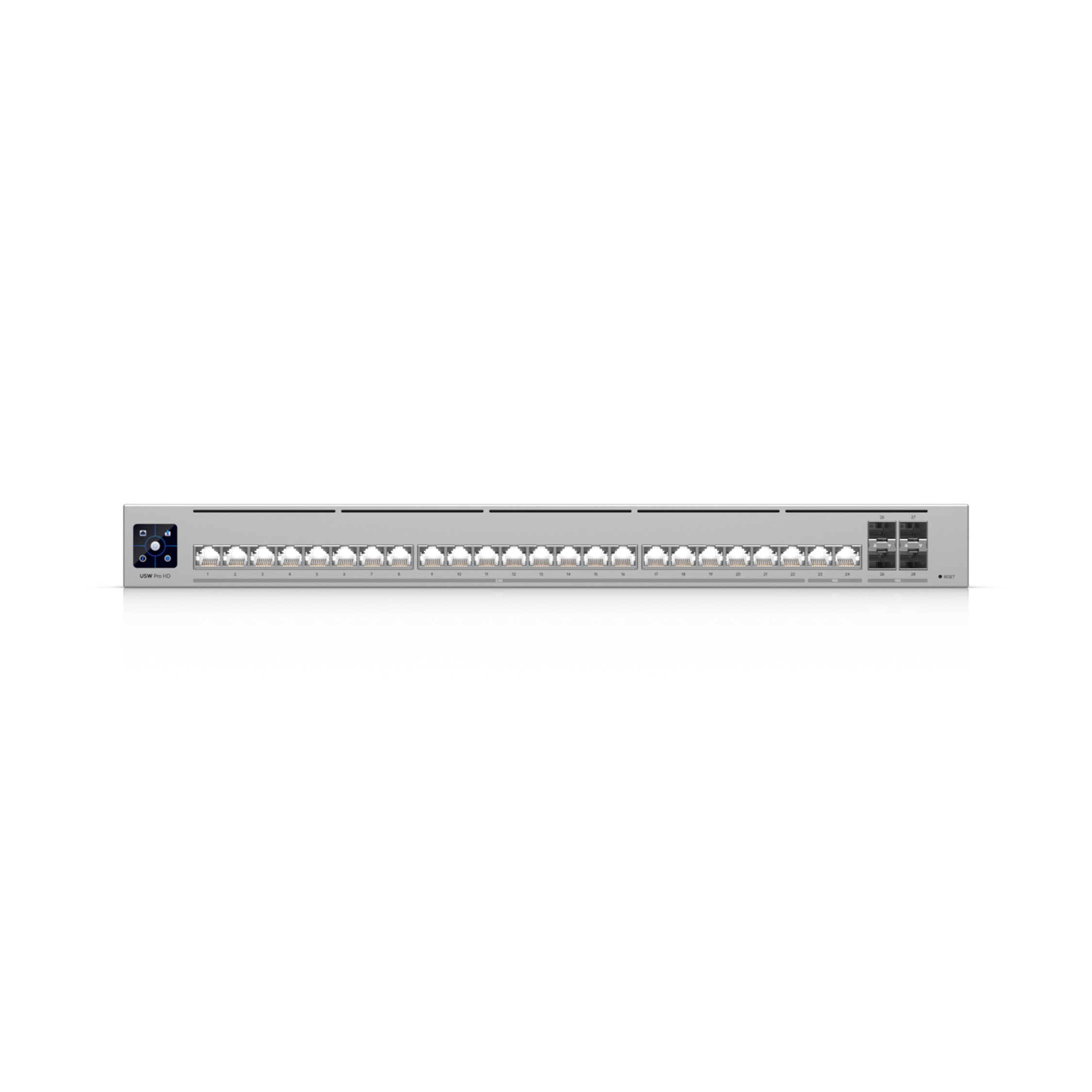A large main feature product image of Ubiquiti Pro HD 24-Port 10GbE Layer 3 Switch