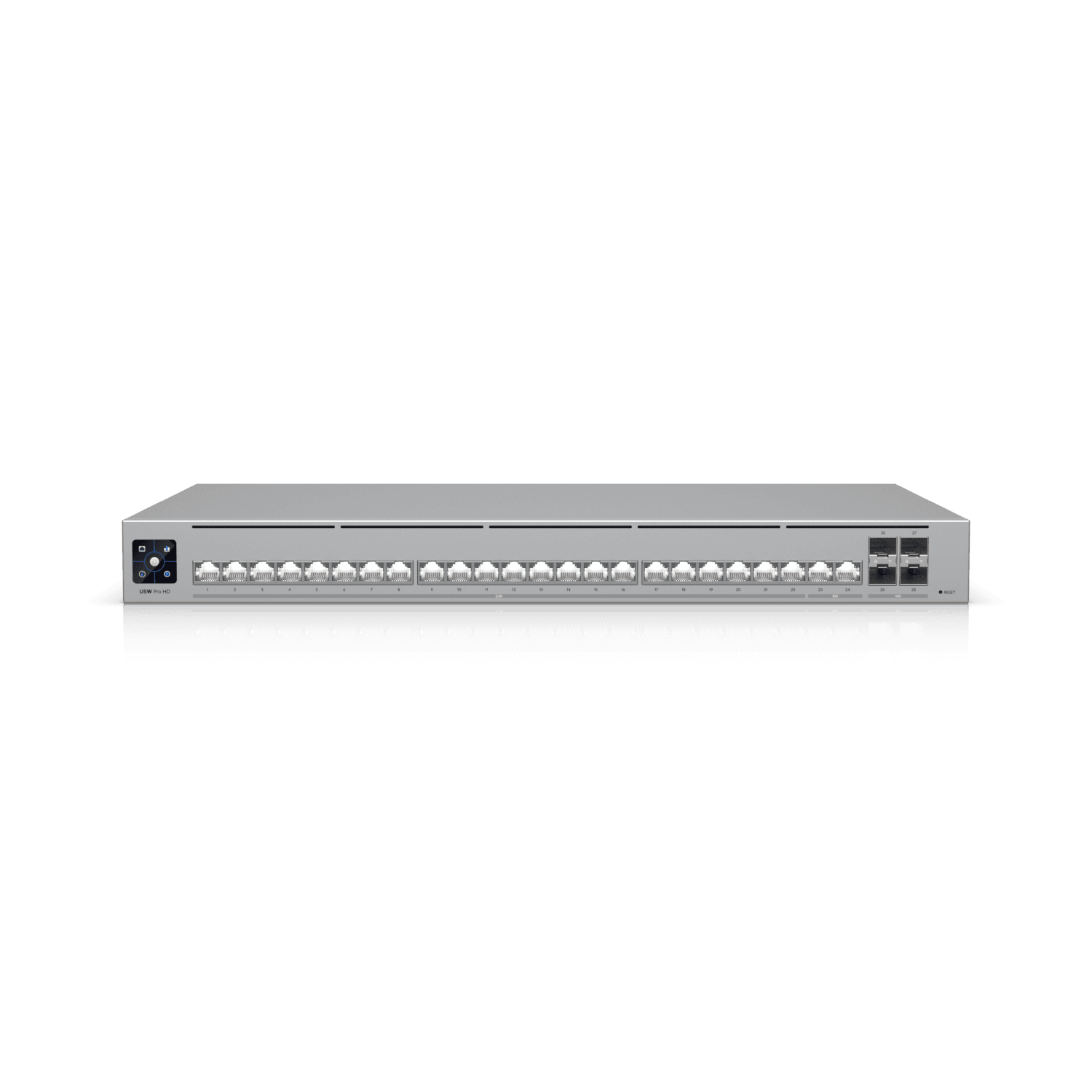 A large main feature product image of Ubiquiti Pro HD 24-Port 10GbE Layer 3 Switch