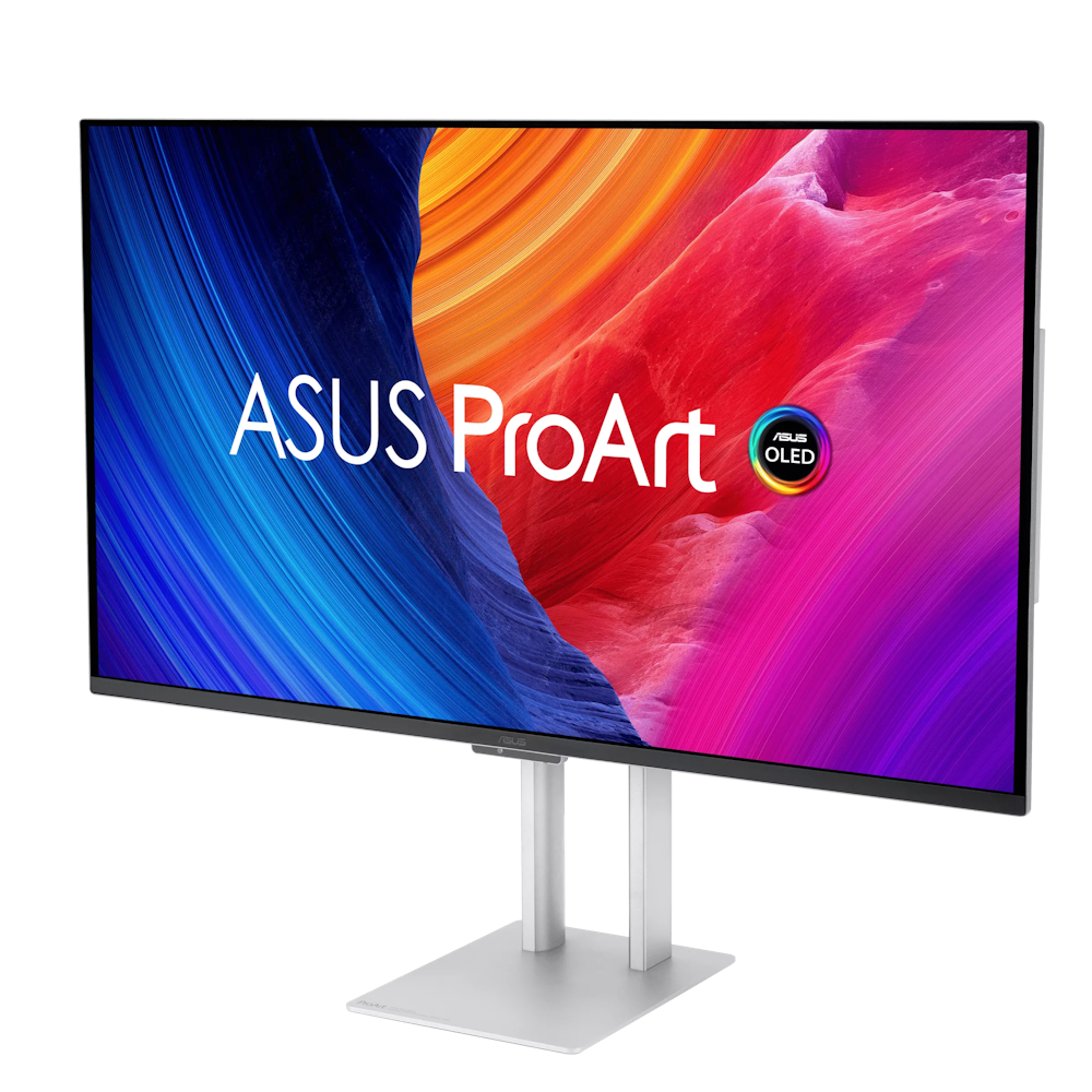 A large main feature product image of ASUS ProArt PA32UCDM - 32" 4K 2160p 240Hz 0.1ms QD-OLED Professional Monitor