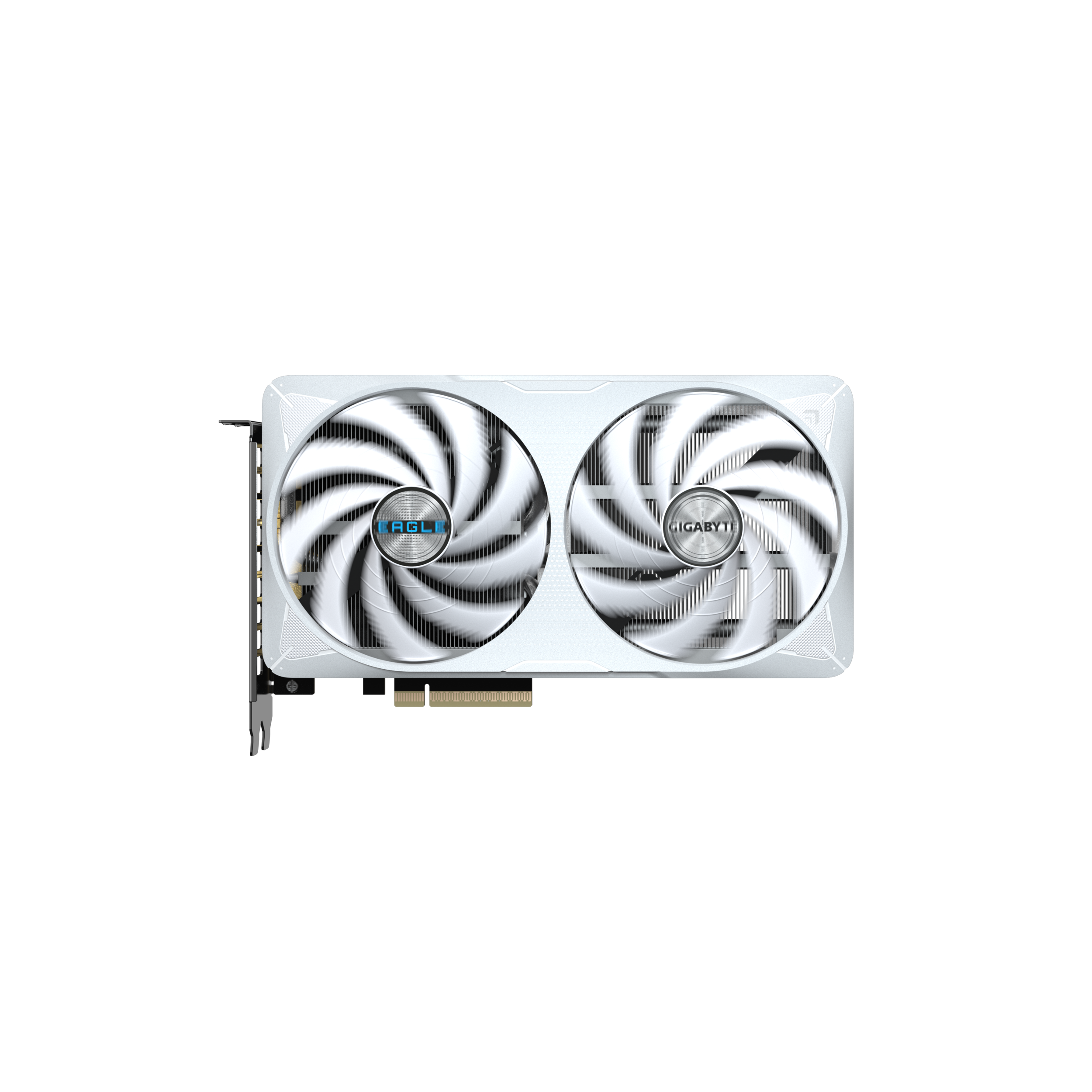 A large main feature product image of Gigabyte GeForce RTX 5060 Ti Eagle OC ICE White16GB GDDR7