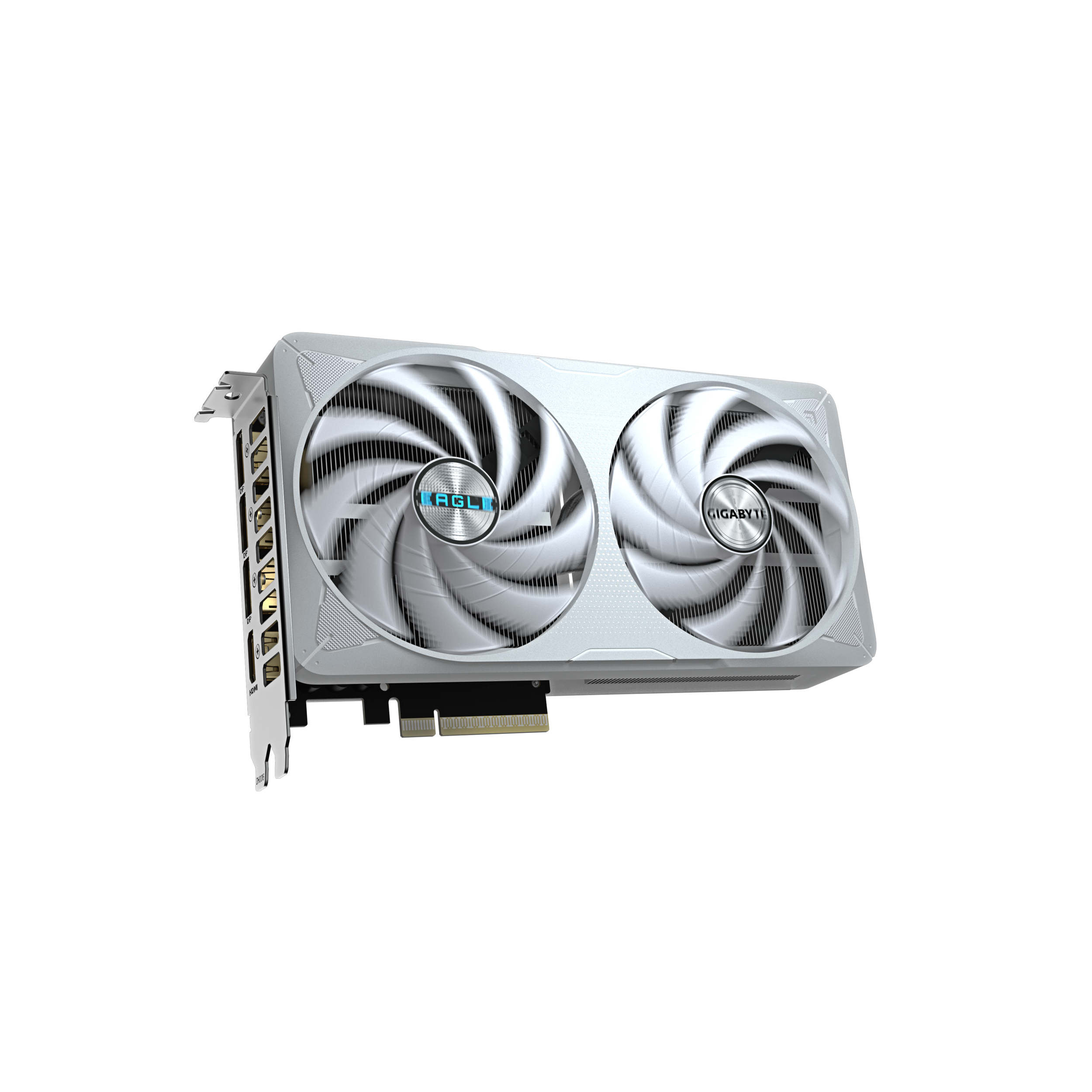 A large main feature product image of Gigabyte GeForce RTX 5060 Ti Eagle OC ICE White16GB GDDR7
