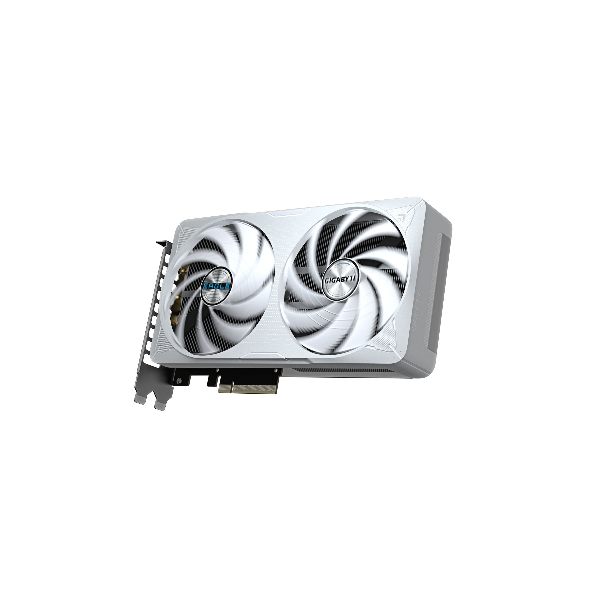 A large main feature product image of Gigabyte GeForce RTX 5060 Ti Eagle OC ICE White 8GB GDDR7