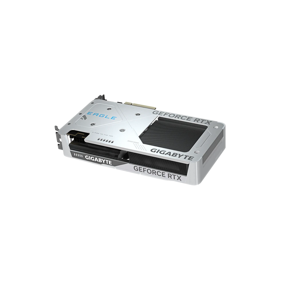 A large main feature product image of Gigabyte GeForce RTX 5060 Ti EAGLE OC ICE 8GB GDDR7 (White)