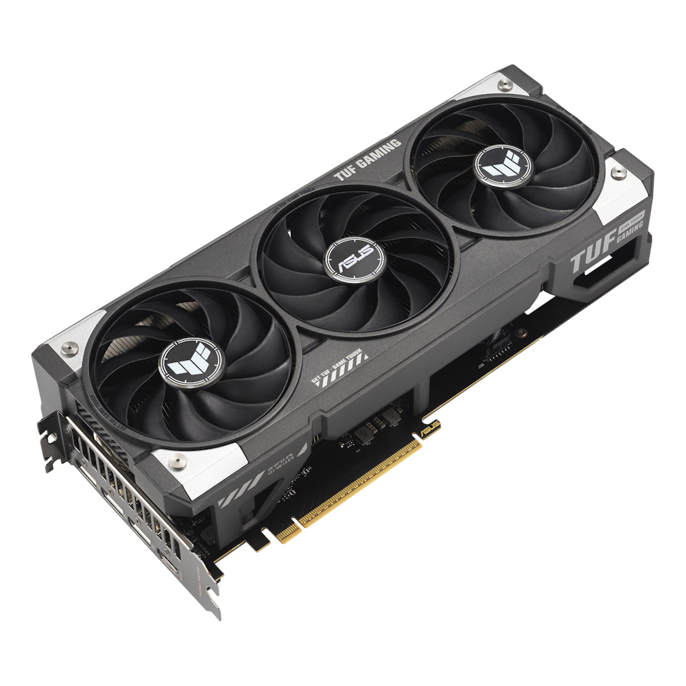 A large main feature product image of ASUS GeForce RTX 5060 Ti TUF Gaming OC 16GB GDDR7