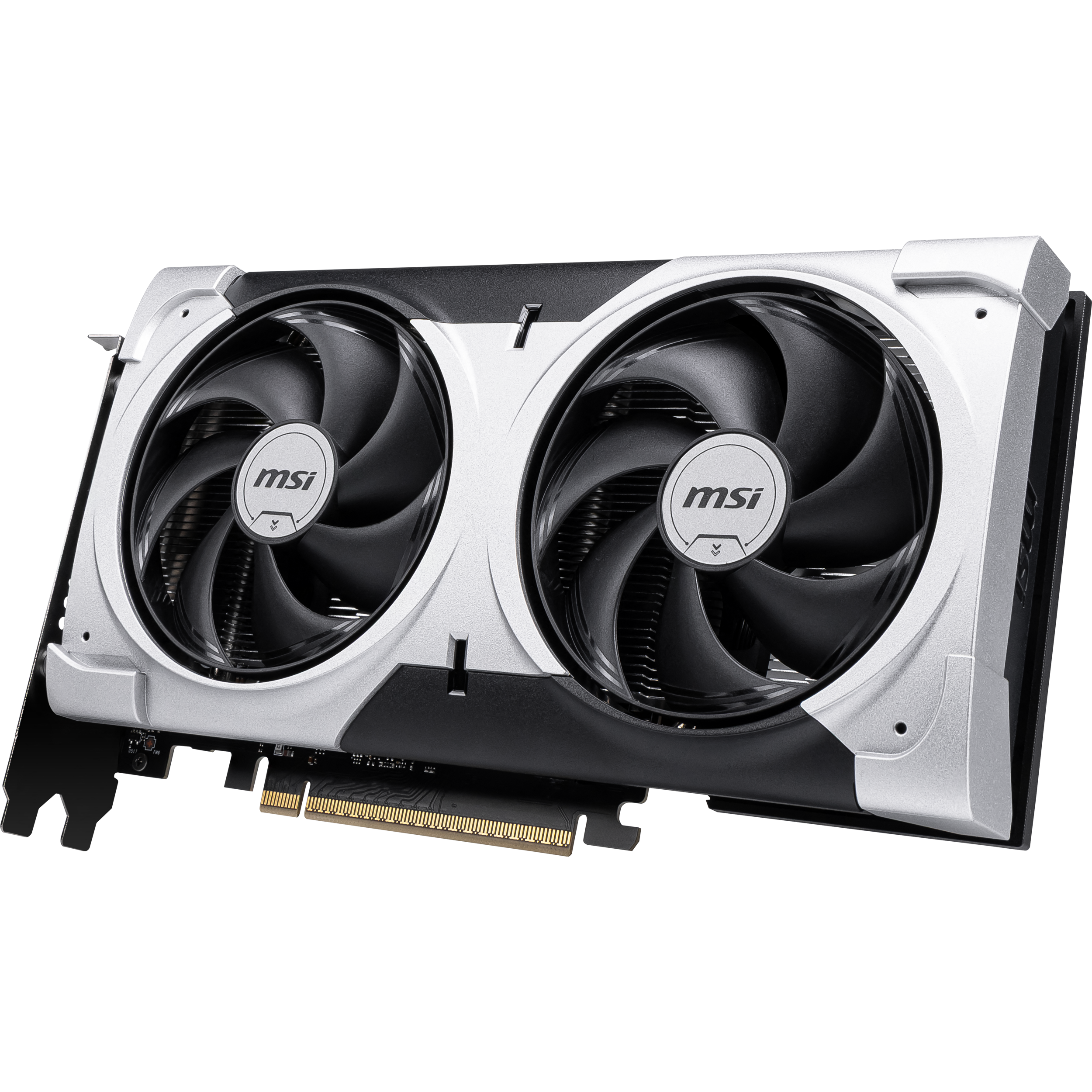 A large main feature product image of MSI GeForce RTX 5060 Ti Ventus 2X OC Plus 8GB GDDR7