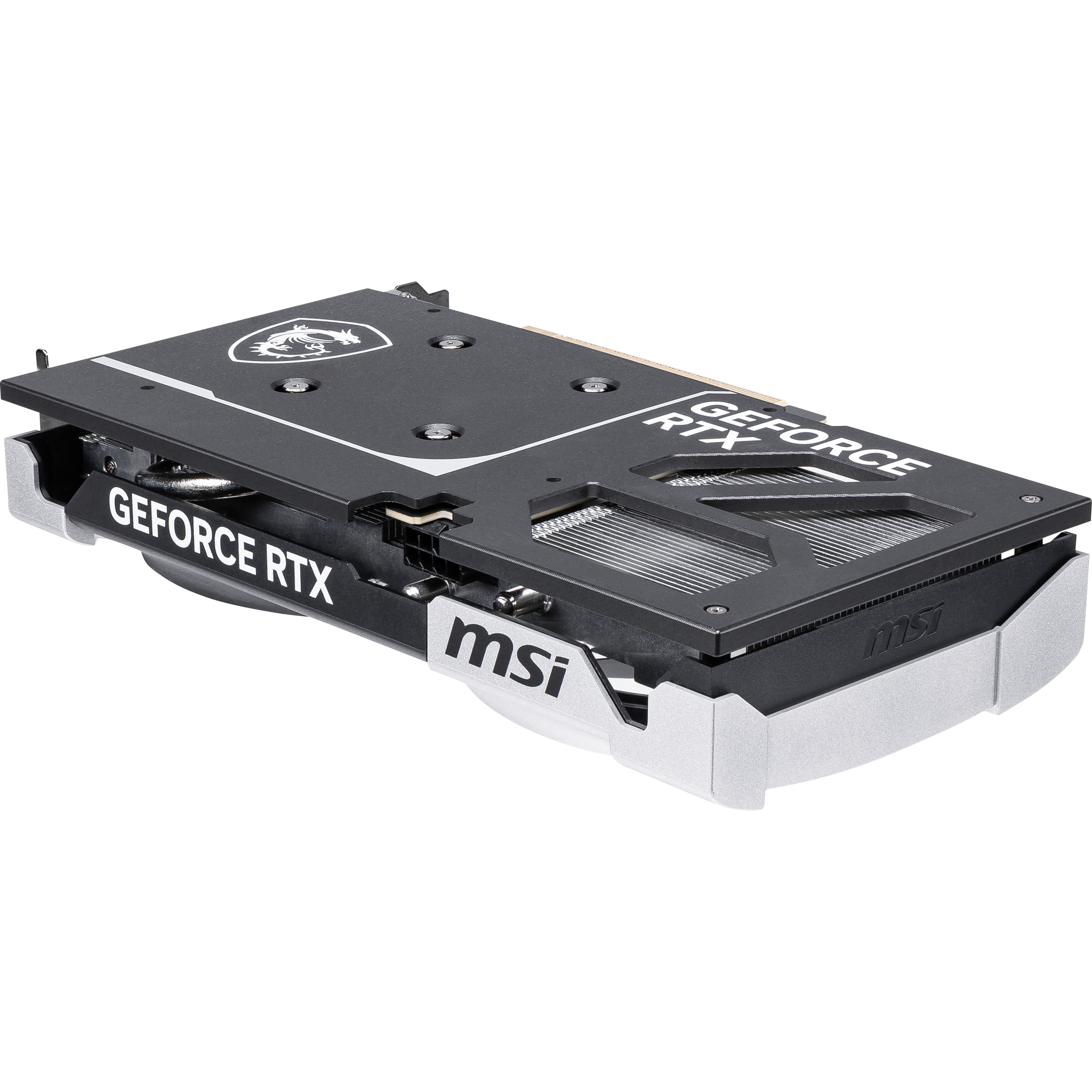 A large main feature product image of MSI GeForce RTX 5060 Ti Ventus 2X OC Plus 8GB GDDR7