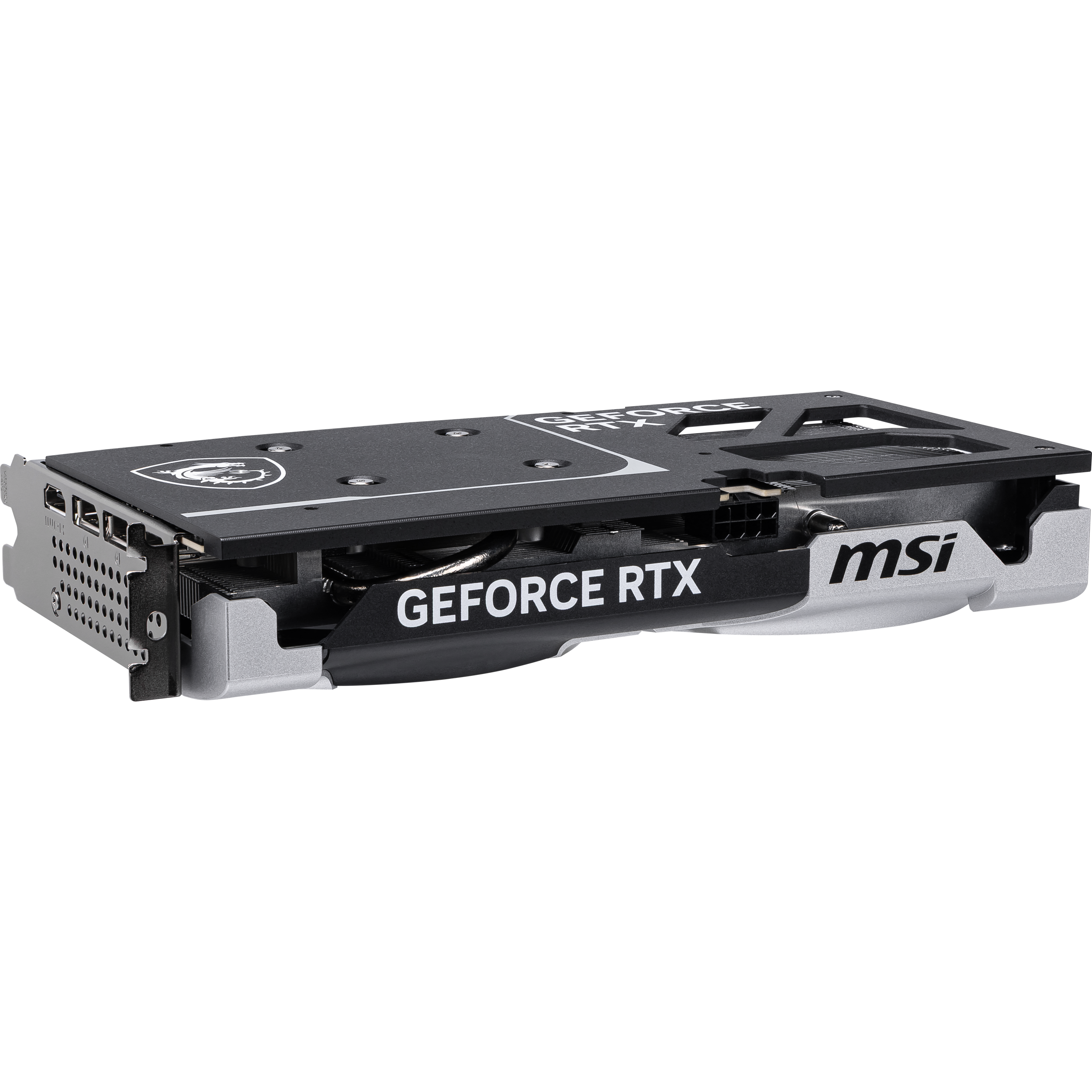 A large main feature product image of MSI GeForce RTX 5060 Ti Ventus 2X Plus 8GB GDDR7