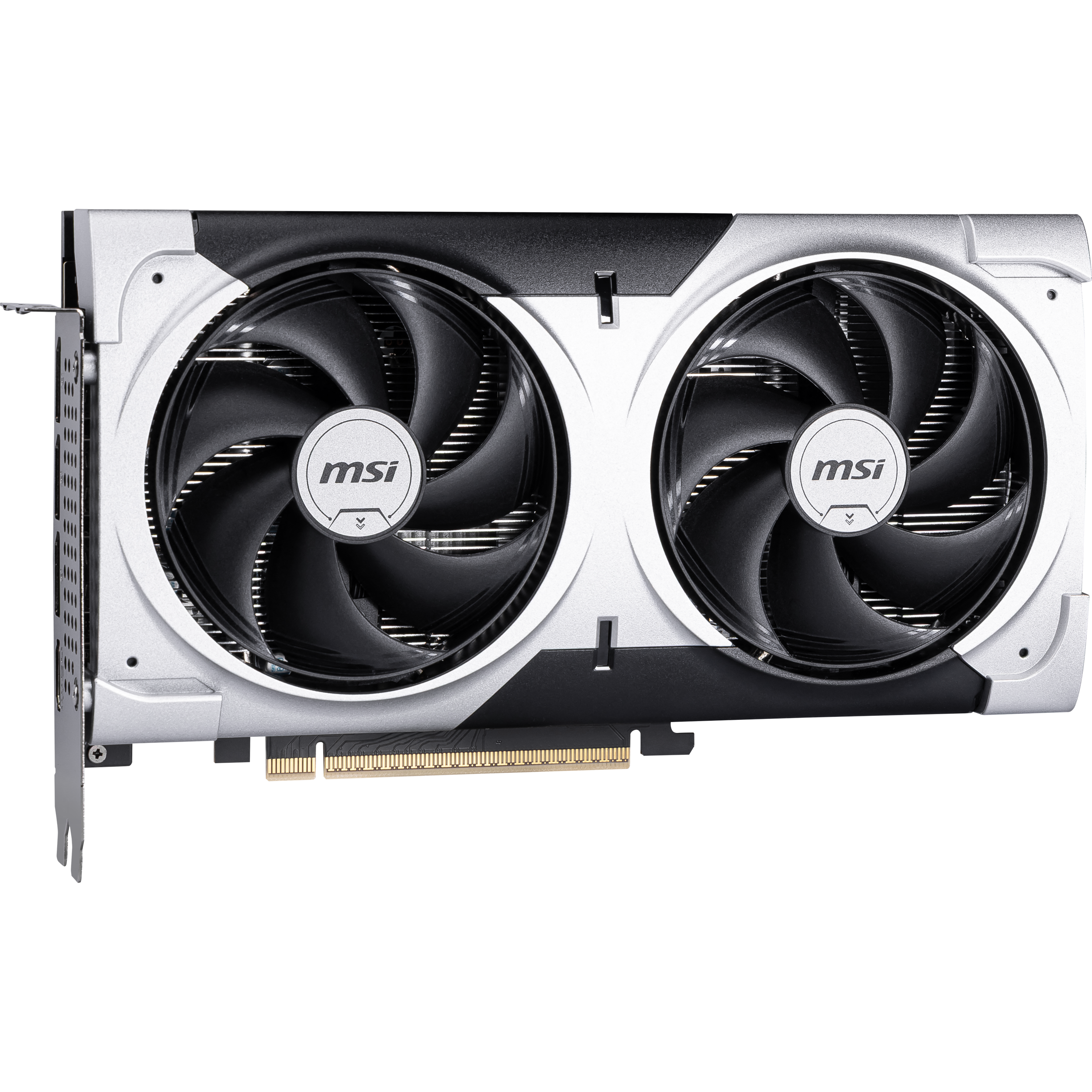 A large main feature product image of MSI GeForce RTX 5060 Ti Ventus 2X Plus 8GB GDDR7