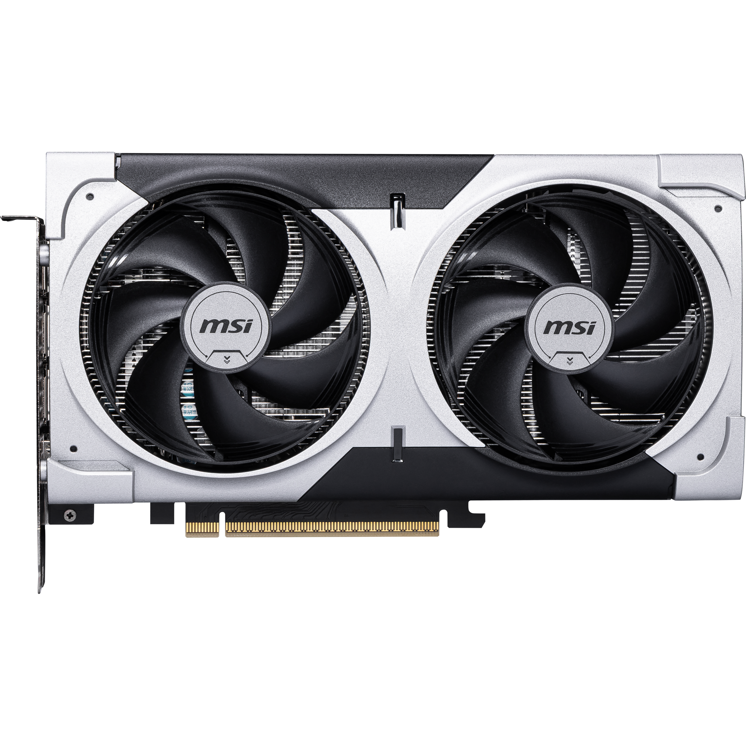 A large main feature product image of MSI GeForce RTX 5060 Ti Ventus 2X Plus 8GB GDDR7