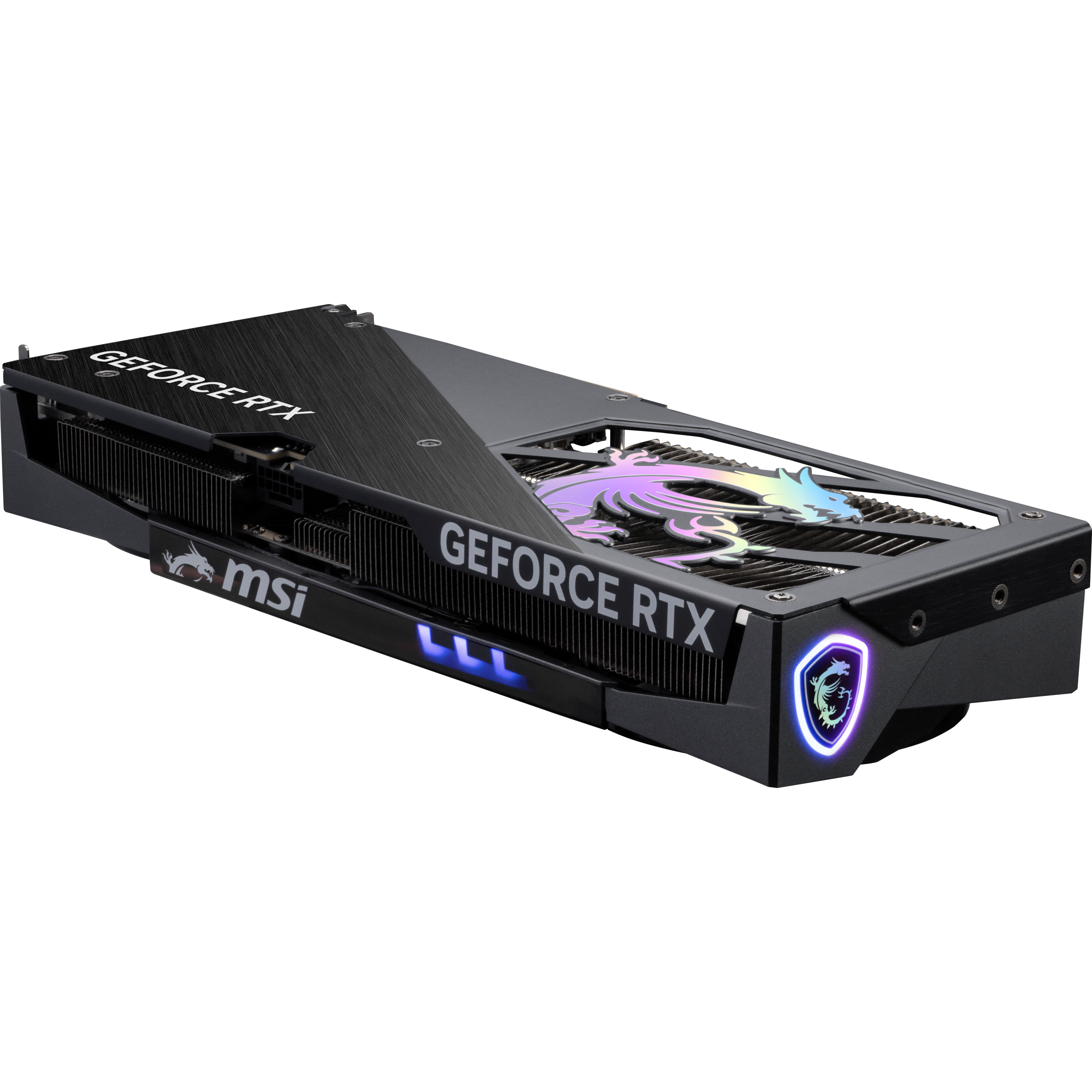 A large main feature product image of MSI GeForce RTX 5060 Ti Gaming Trio OC 8GB GDDR7