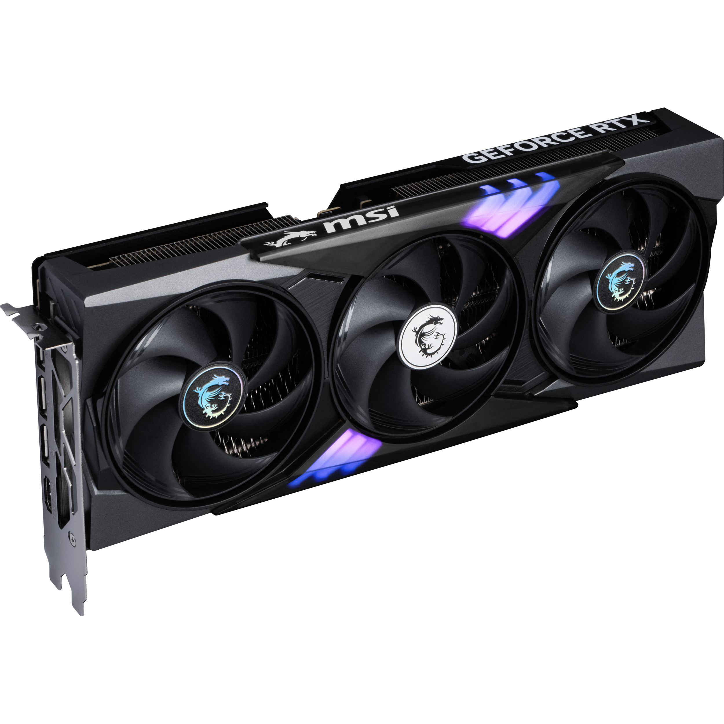 A large main feature product image of MSI GeForce RTX 5060 Ti Gaming Trio OC 8GB GDDR7